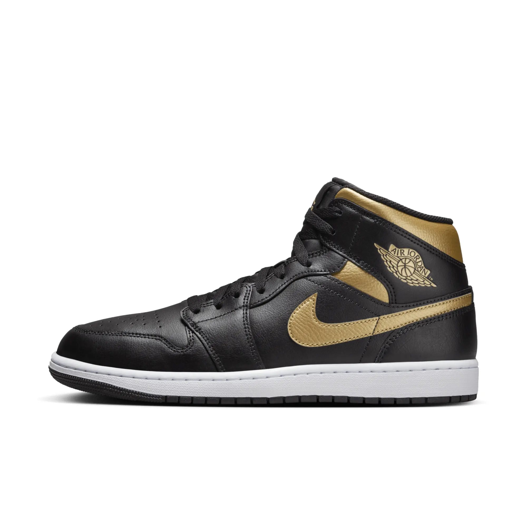 Nike Jordan Jordan 1 Mid Men Shoes - Black