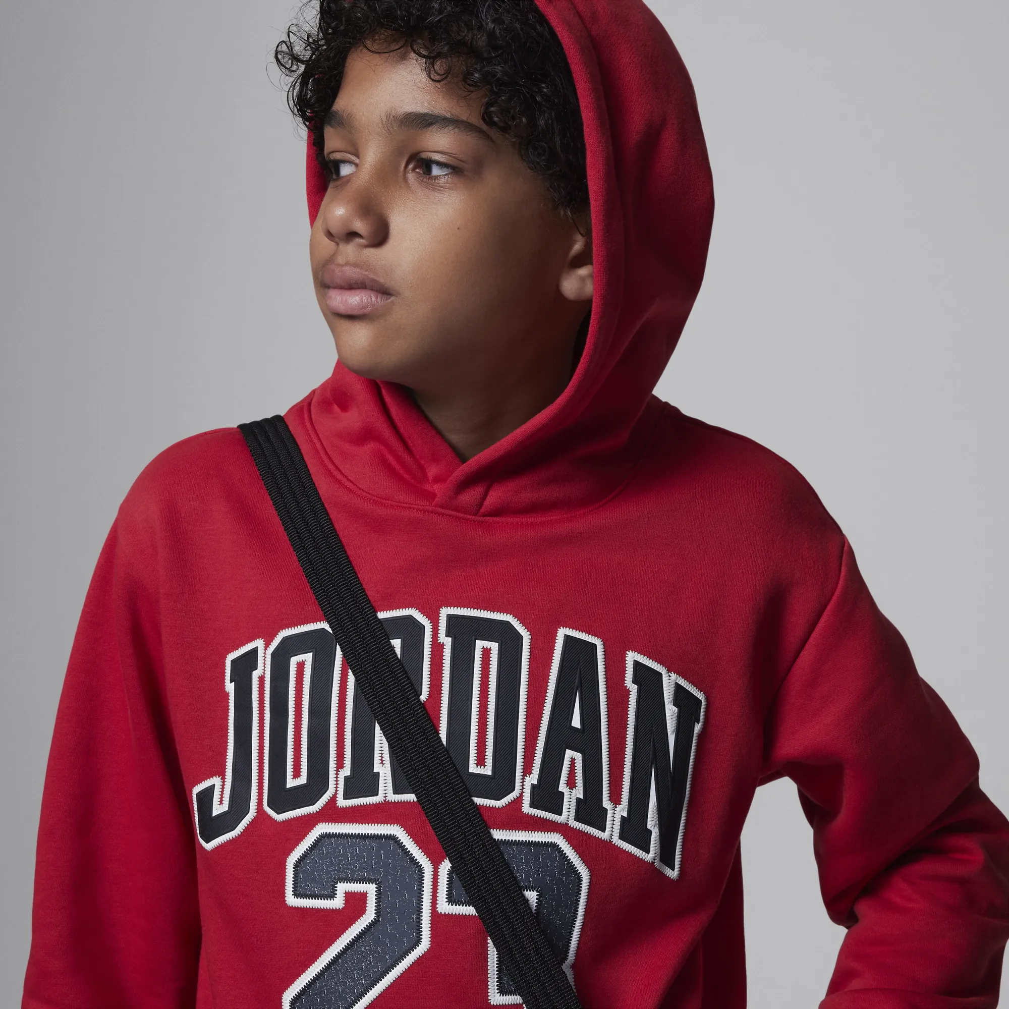 Nike Jordan Fleece Pullover Hoodie Older Kids Hoodie Red
