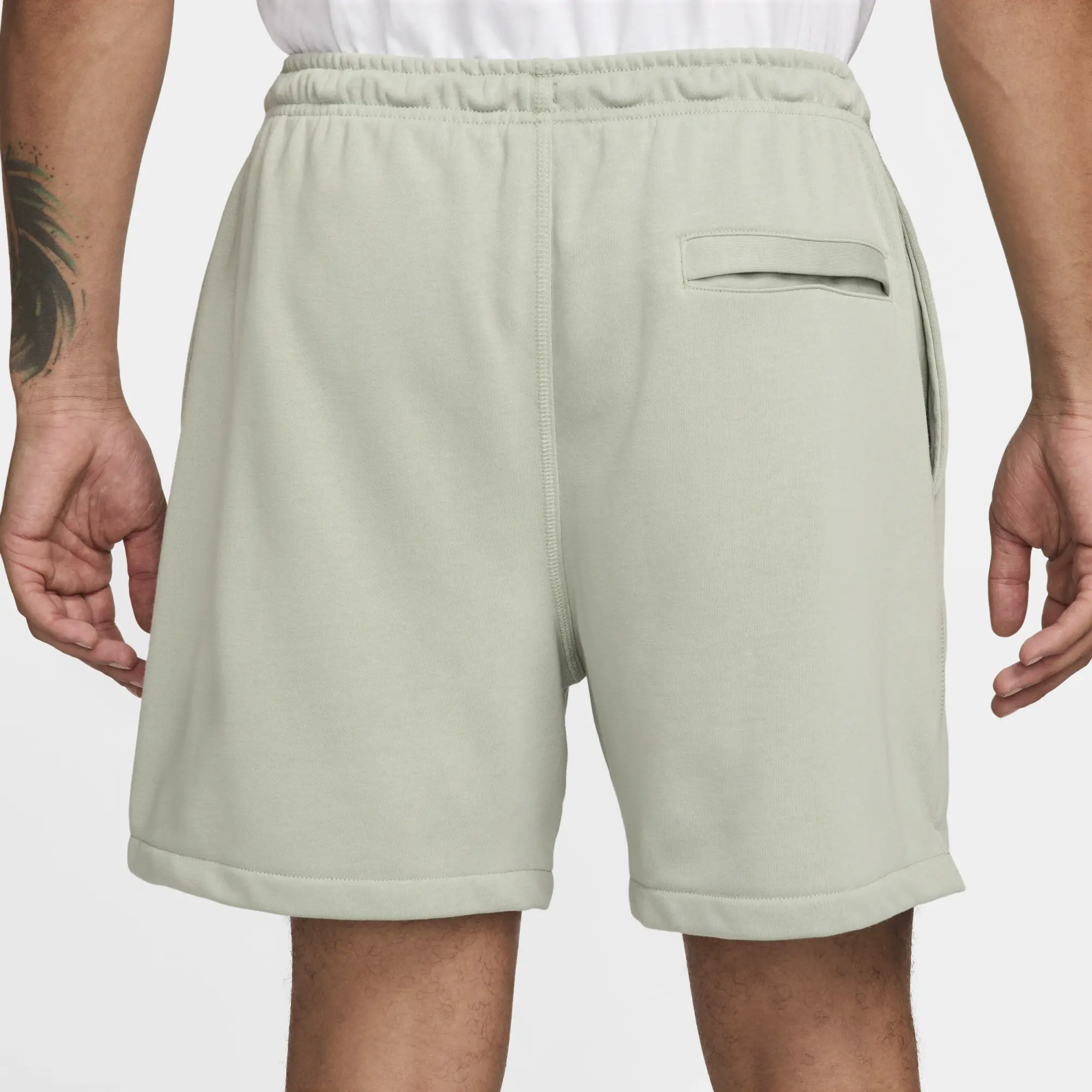 Nike Club Men's French Terry Flow Shorts - Green - Cotton/Polyester