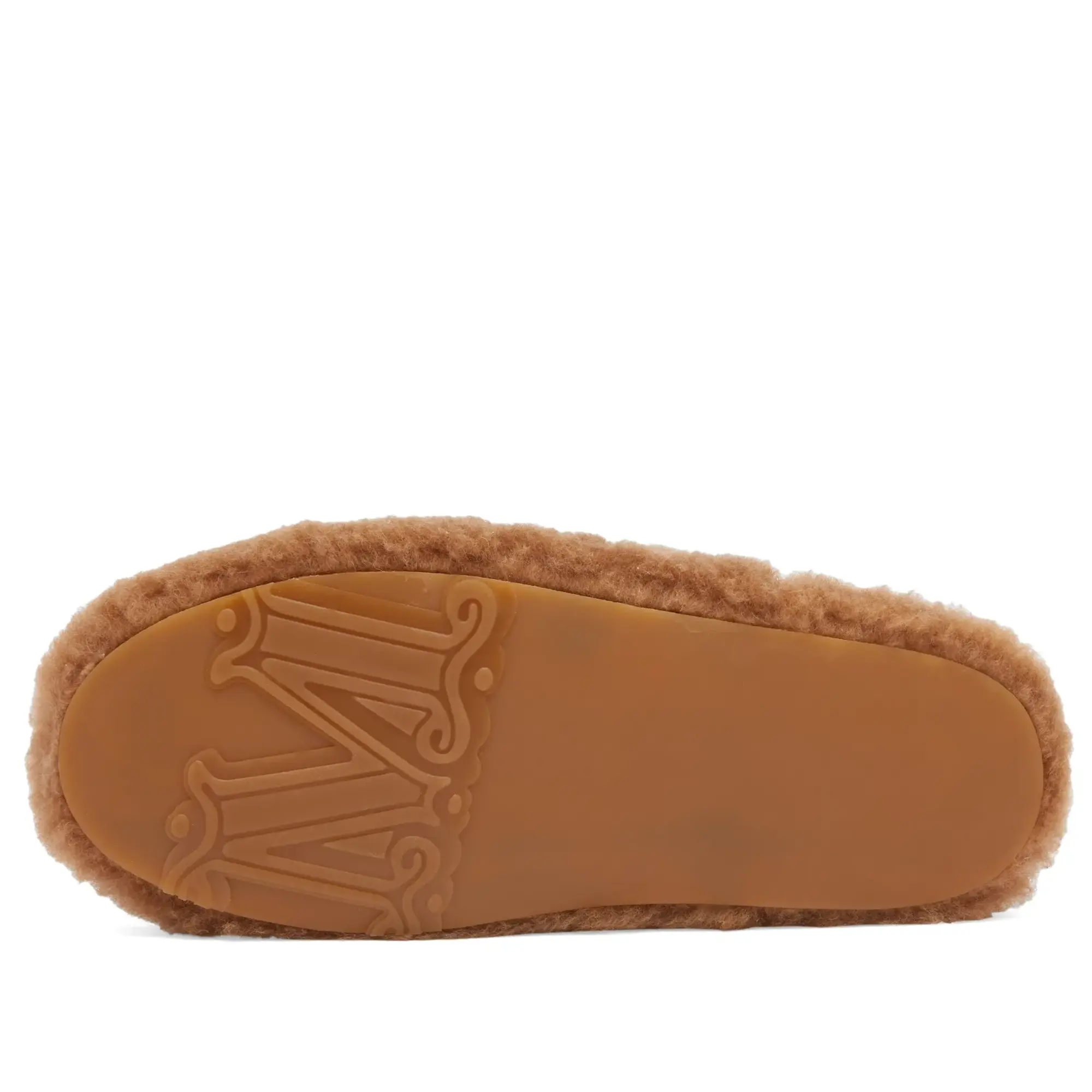 Max Mara Women's Shearling Teddy Slipper Camel