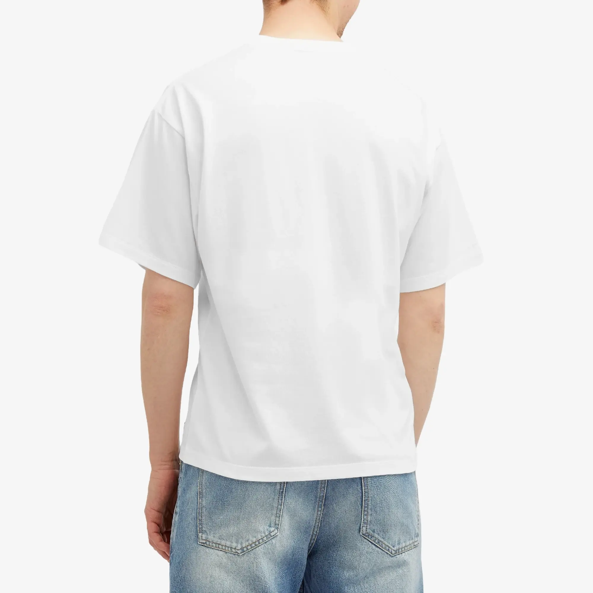 Saint Laurent Men's Vintage Patch Logo T-Shirt White
