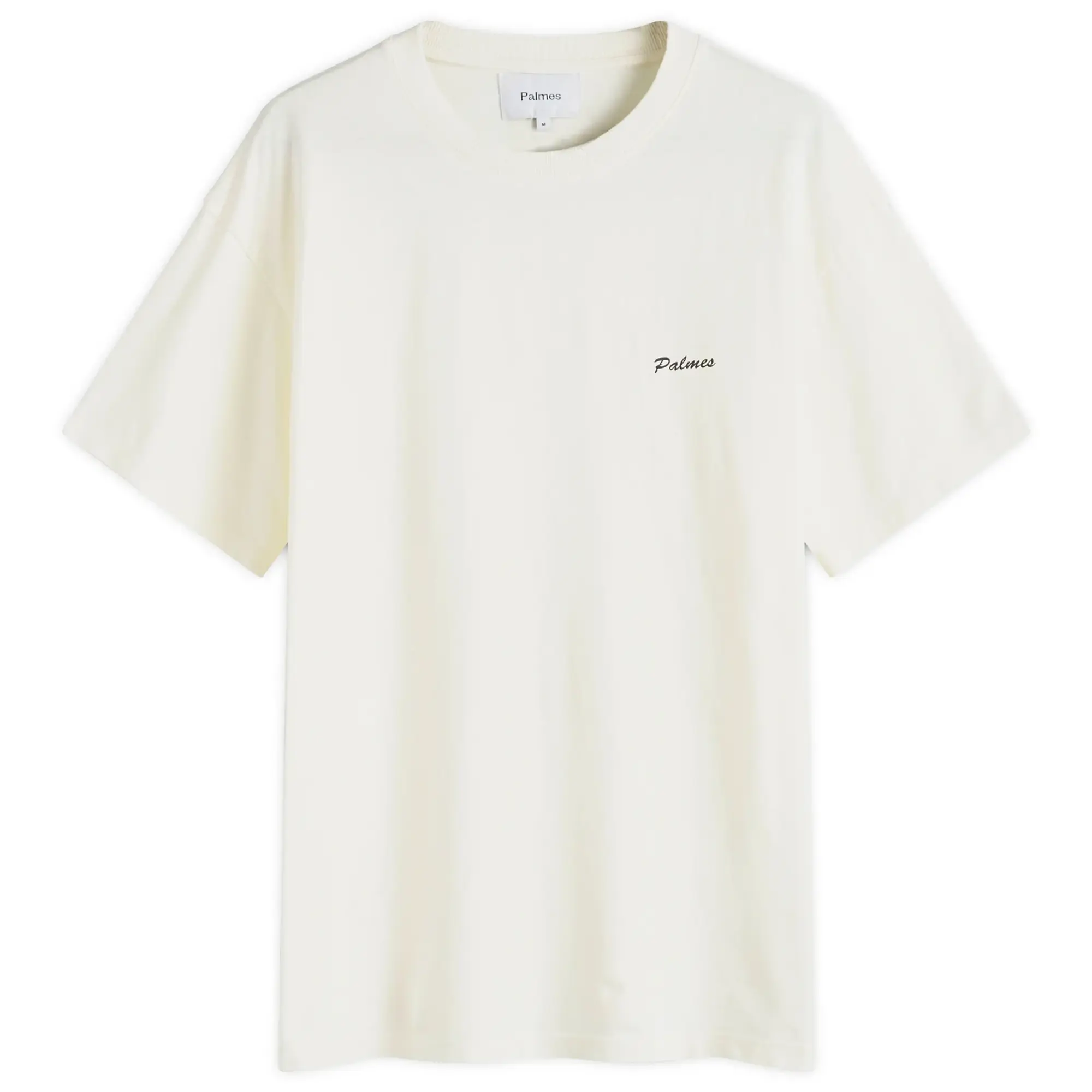 Palmes Men's Dyed Chest Logo T-Shirt Broken White