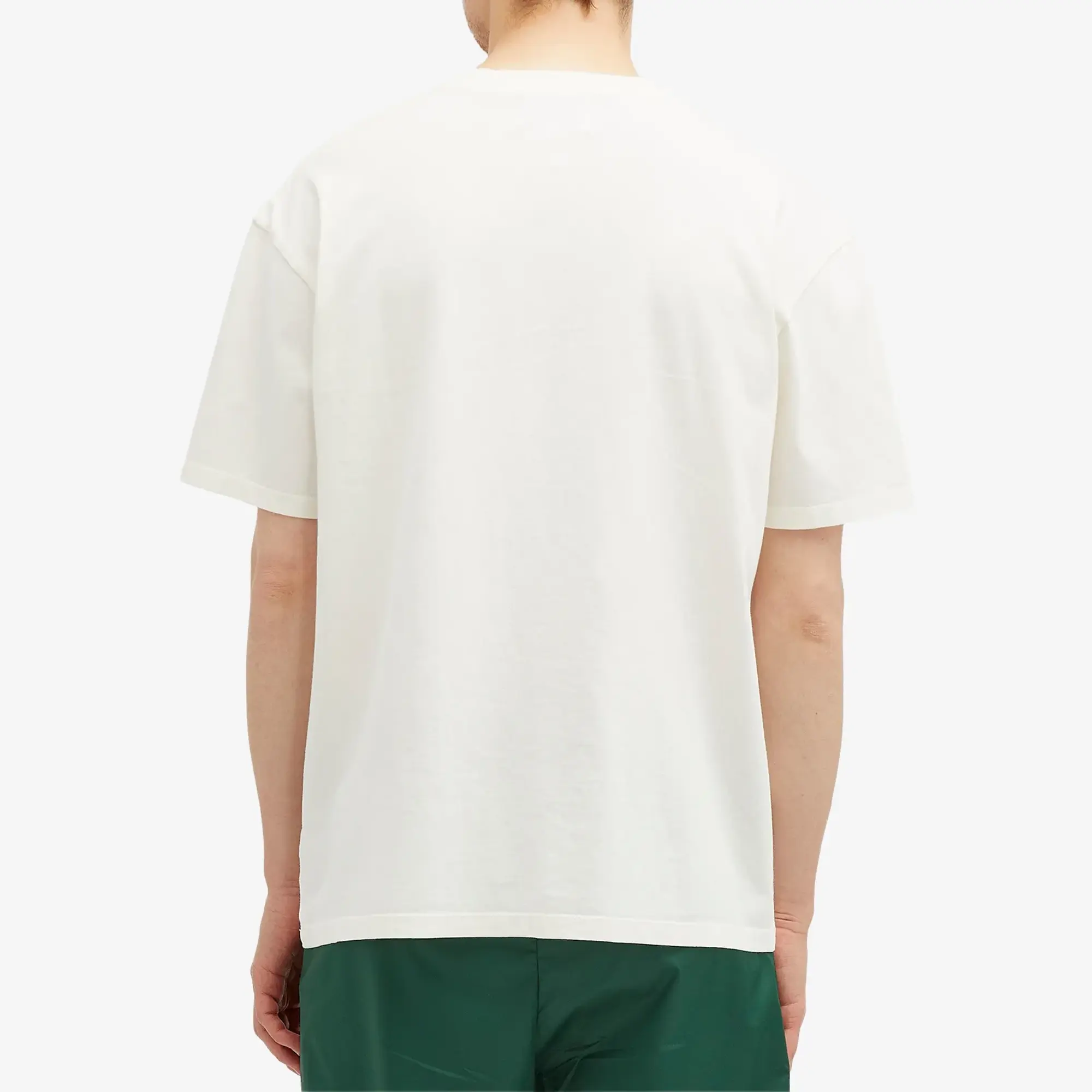 Palmes Men's Dyed Chest Logo T-Shirt Broken White