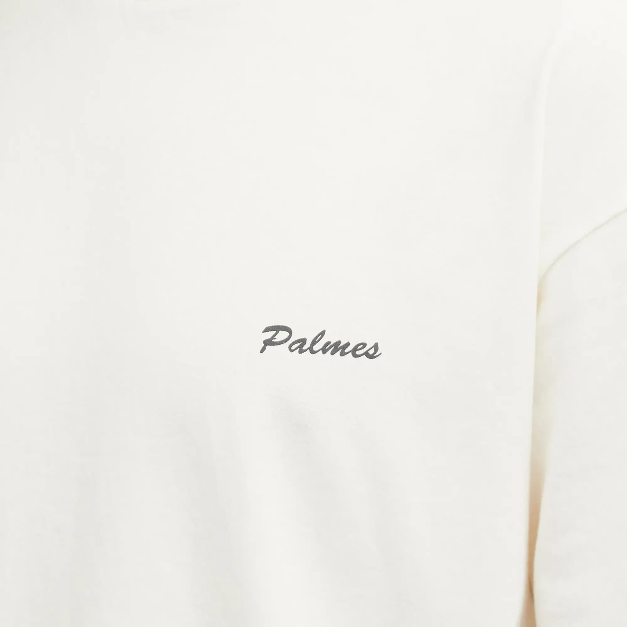 Palmes Men's Dyed Chest Logo T-Shirt Broken White