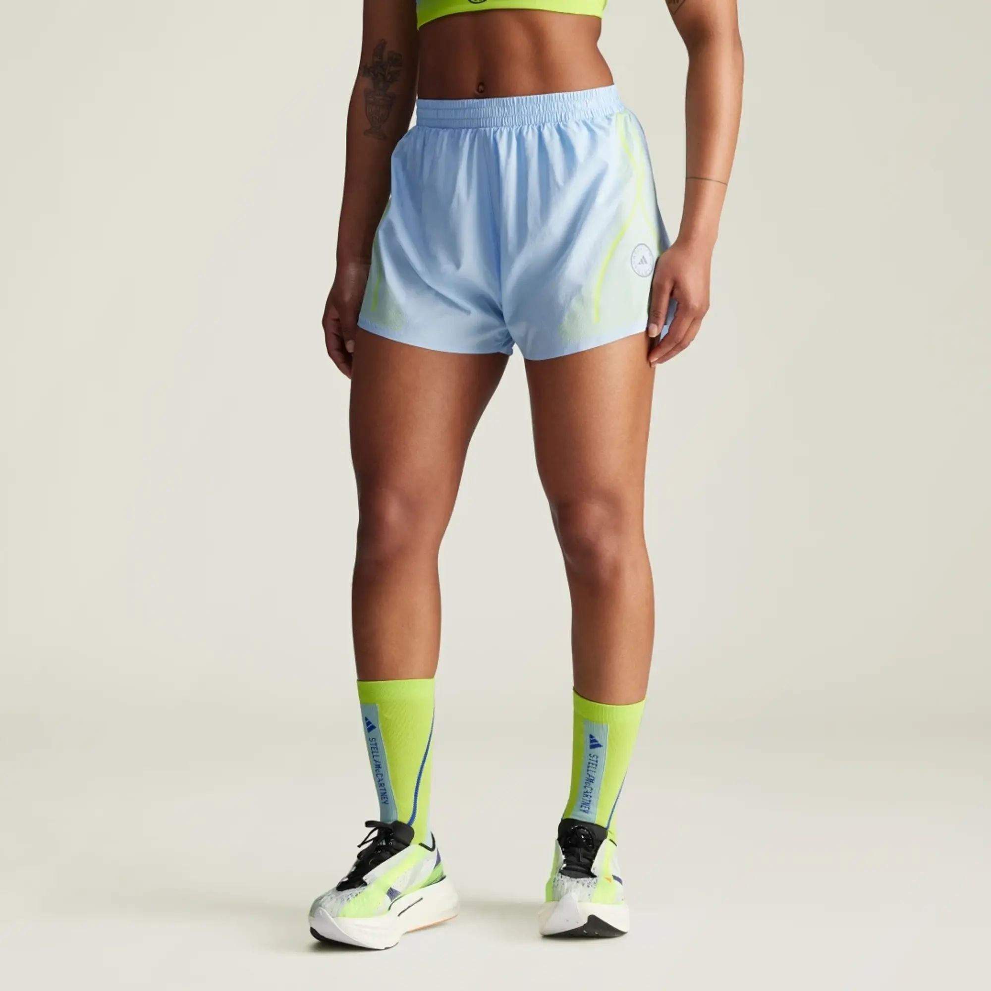 Stella mccartney adidas running shorts online