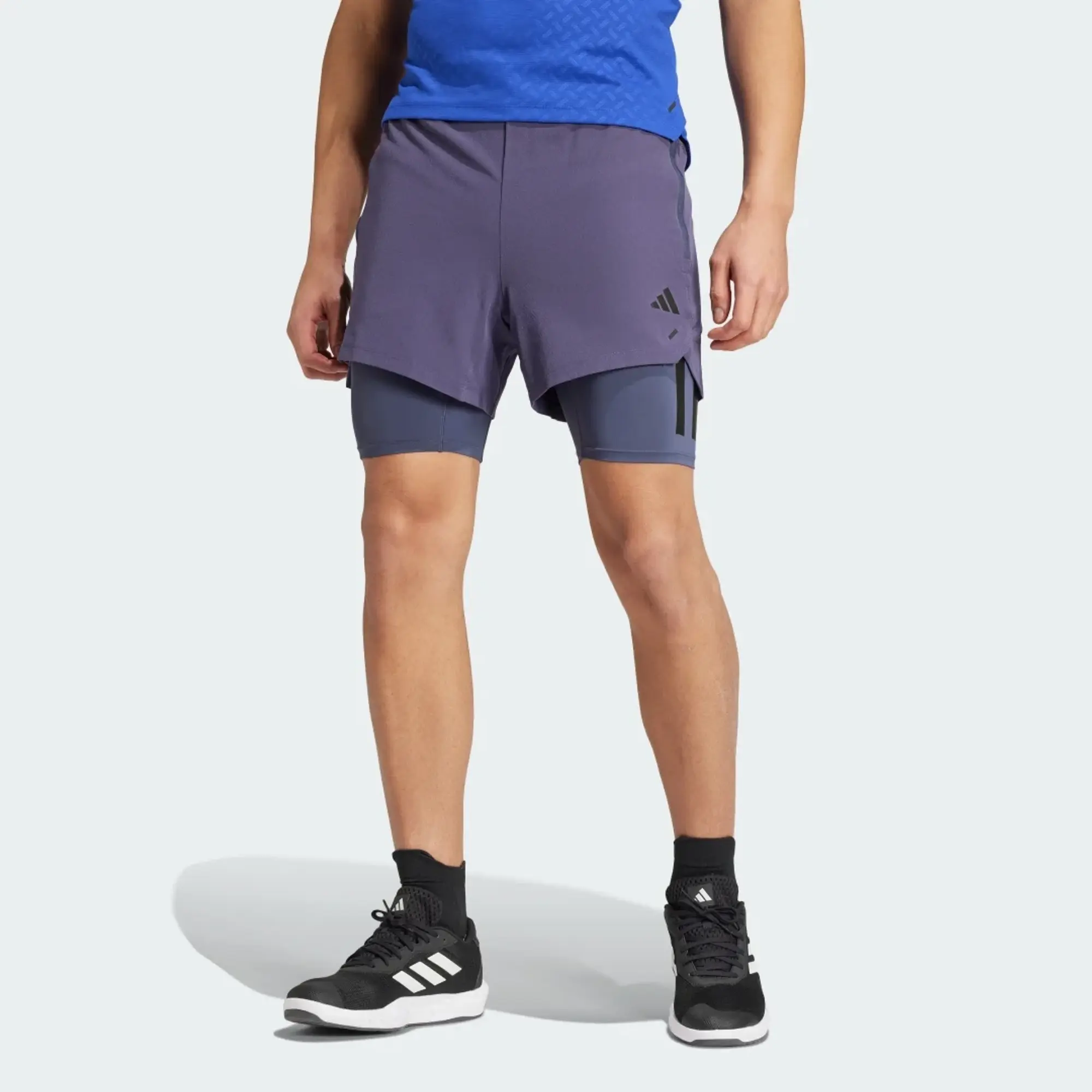 adidas Men Power Workout Two in One Shorts