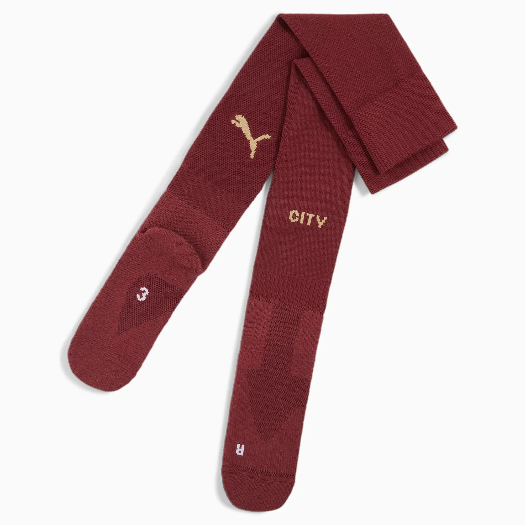 PUMA Manchester City FC 2024/25 Third Socks - Red - Mens