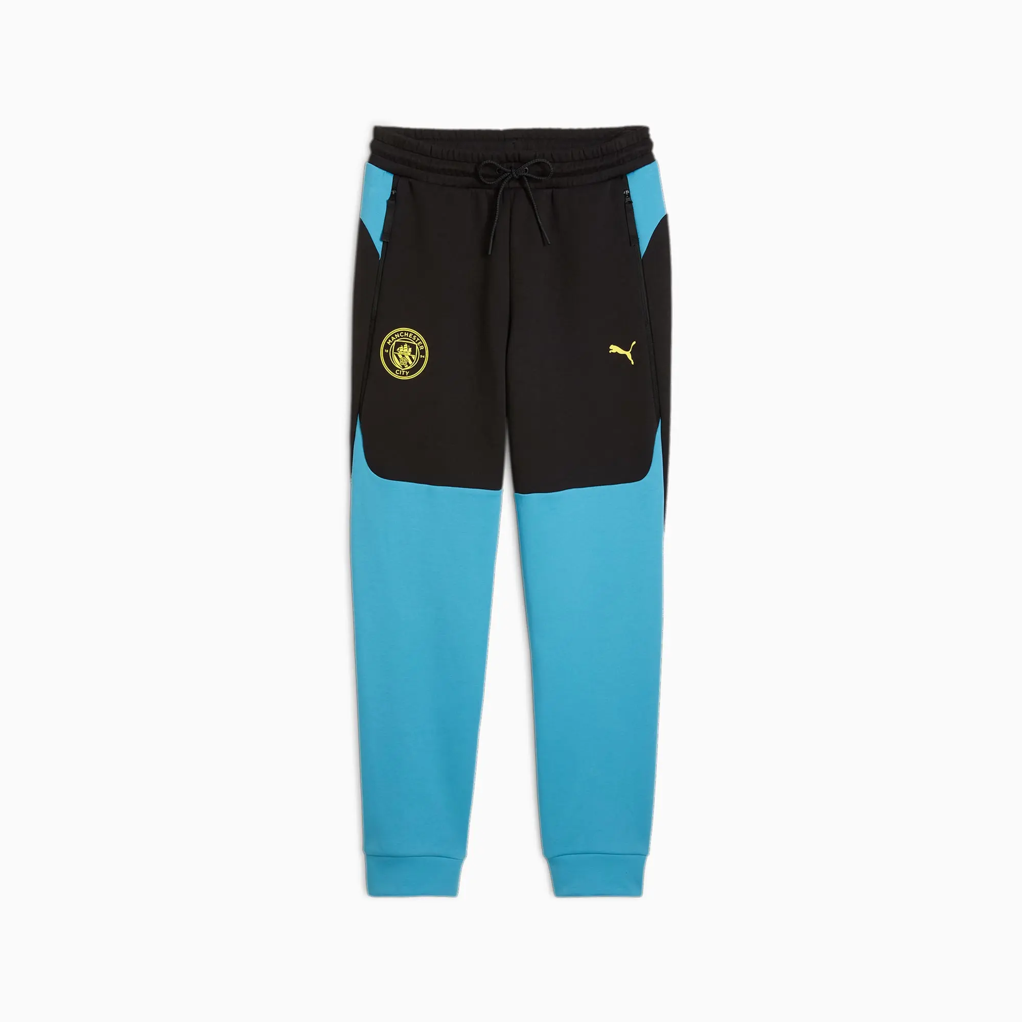 Manchester City PUMAtech Track Pant Men, Black/Magic Blue