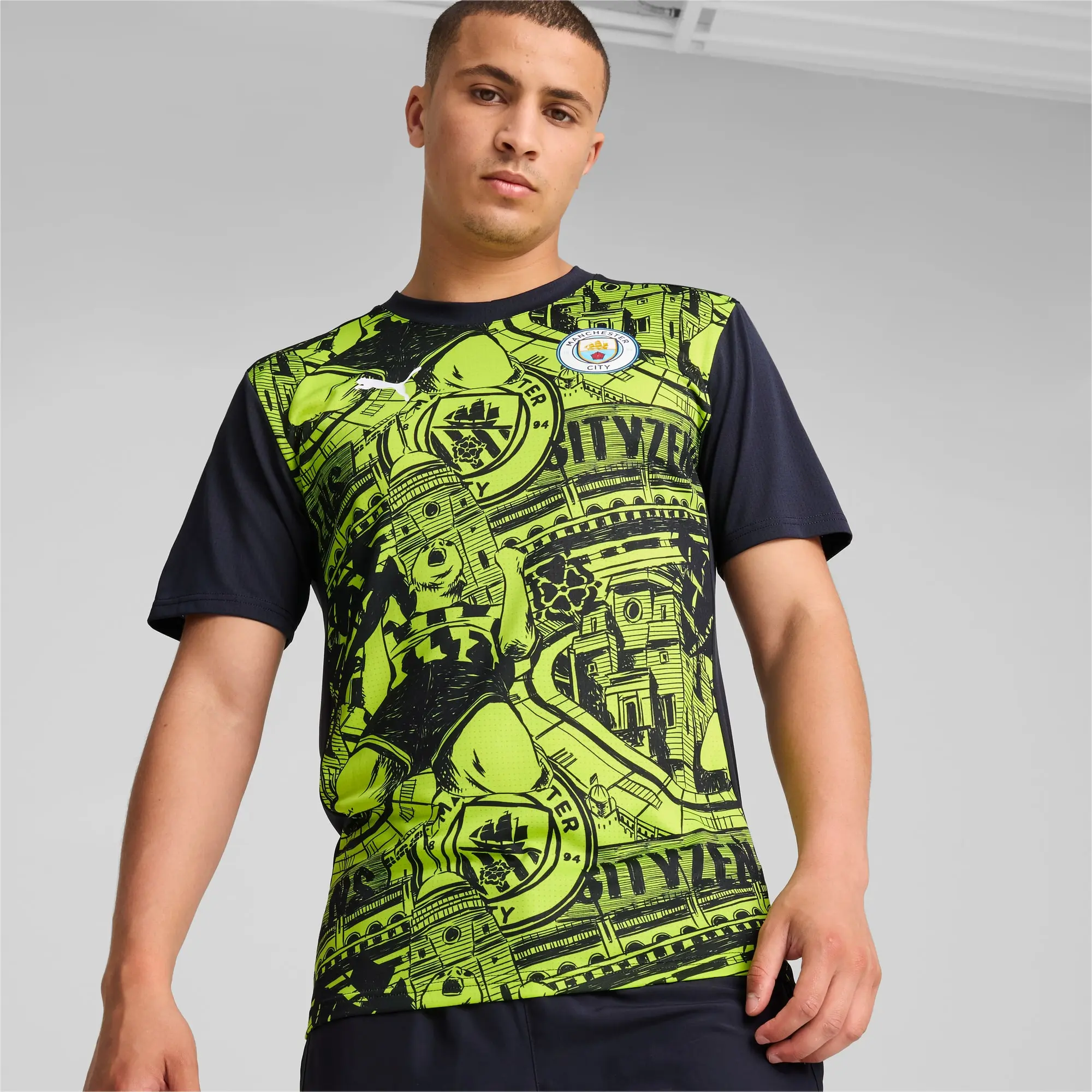 Puma Manchester City 24 25 SS Pre Match Shirt