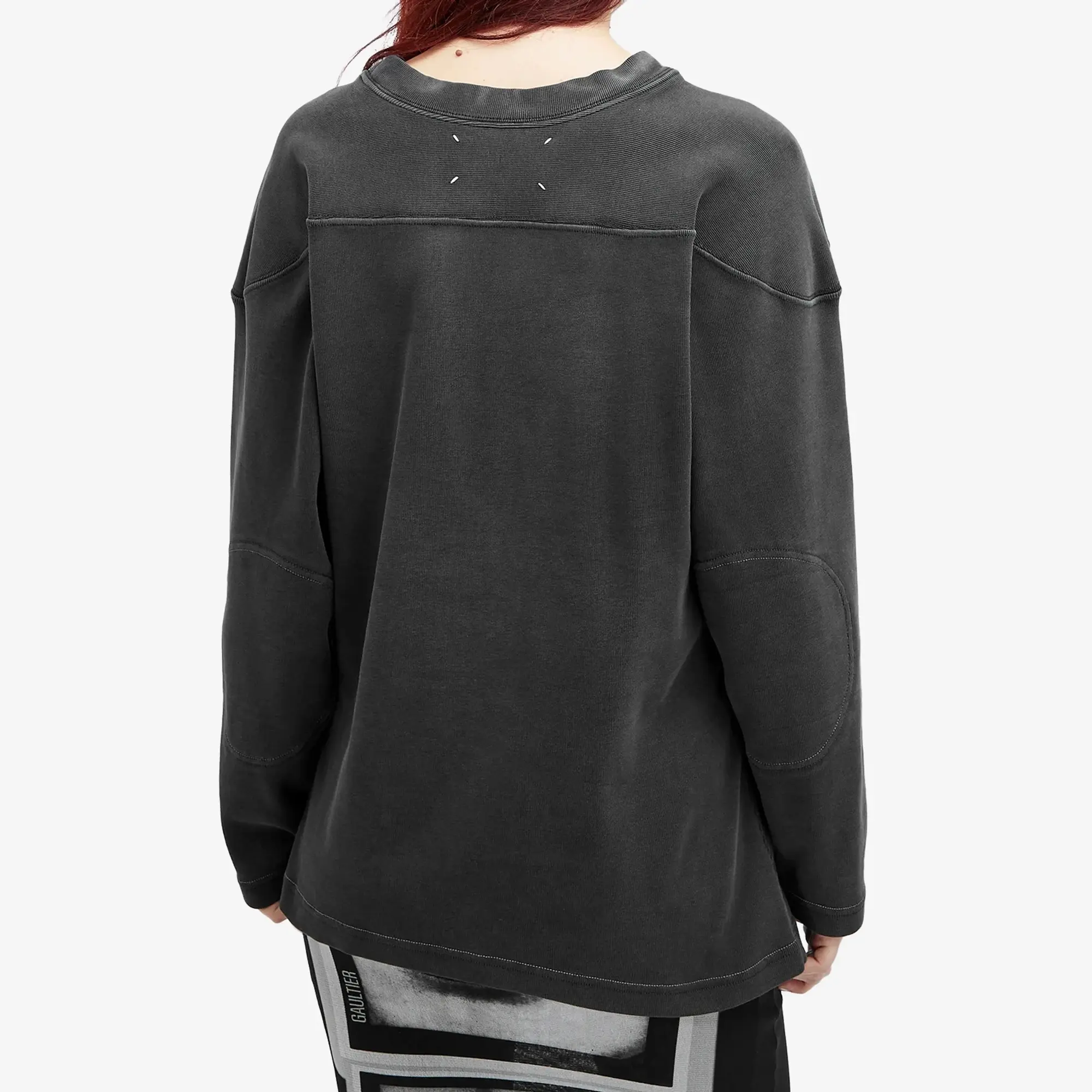 Maison Margiela Women's Faded Logo Sweater Black