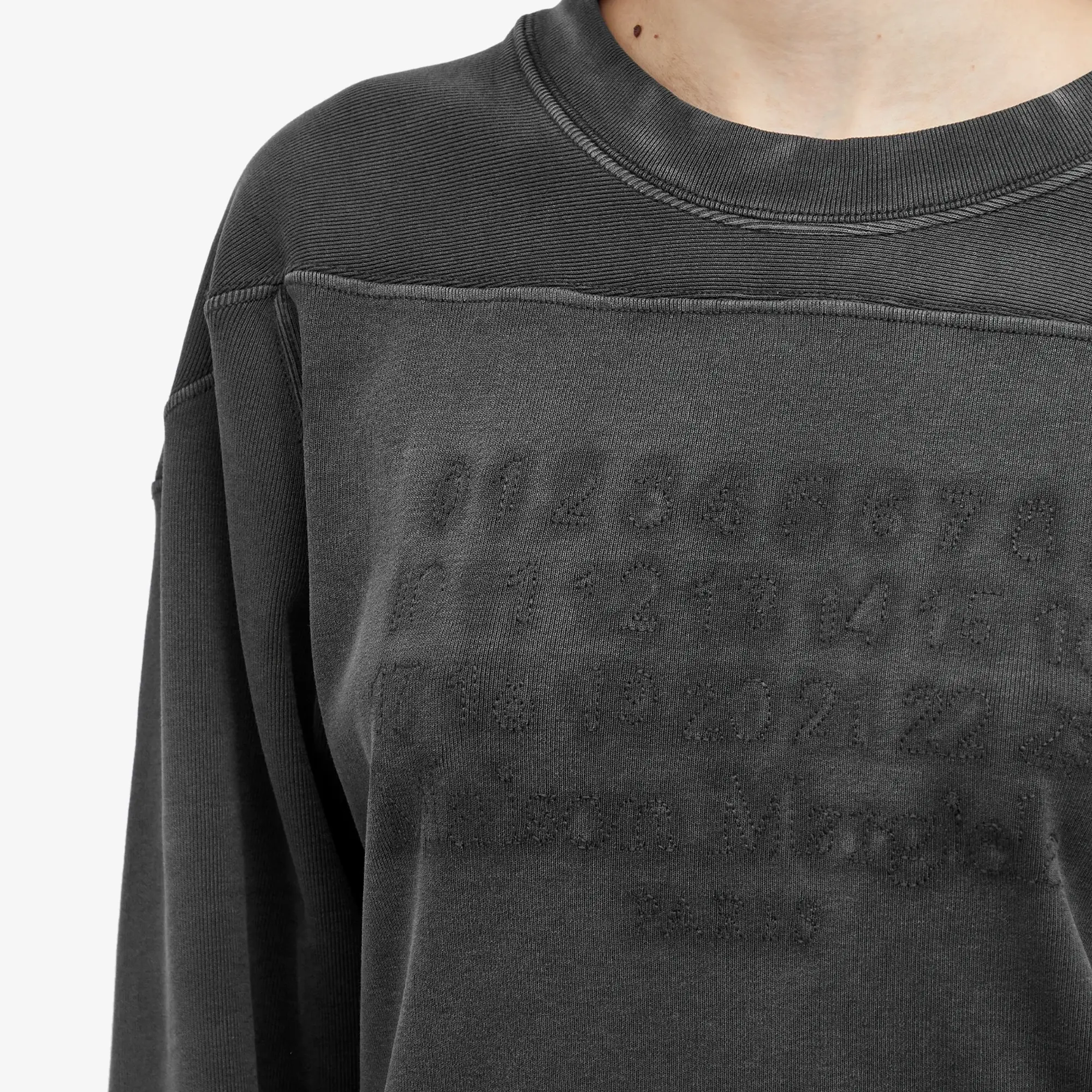 Maison Margiela Women's Faded Logo Sweater Black