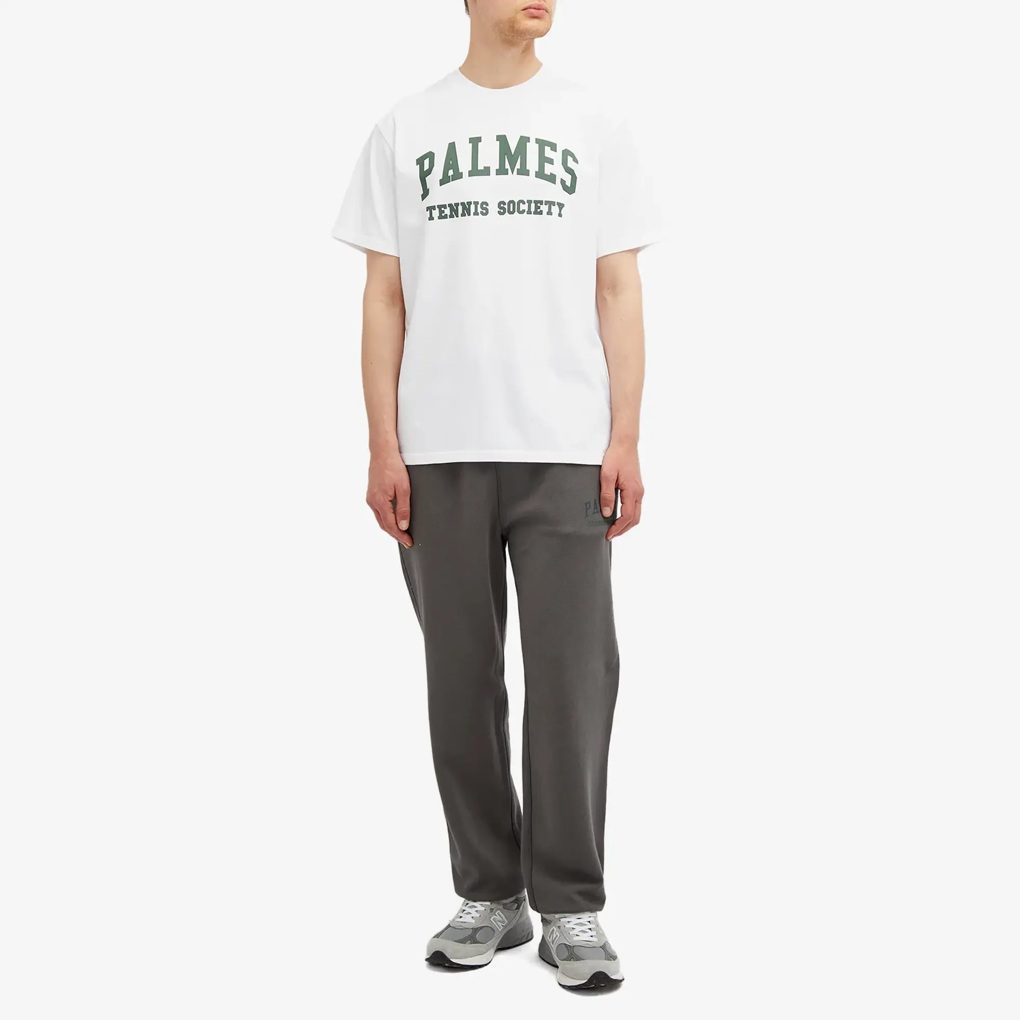 Palmes Men's Ivan Collegiate T-Shirt White/Green