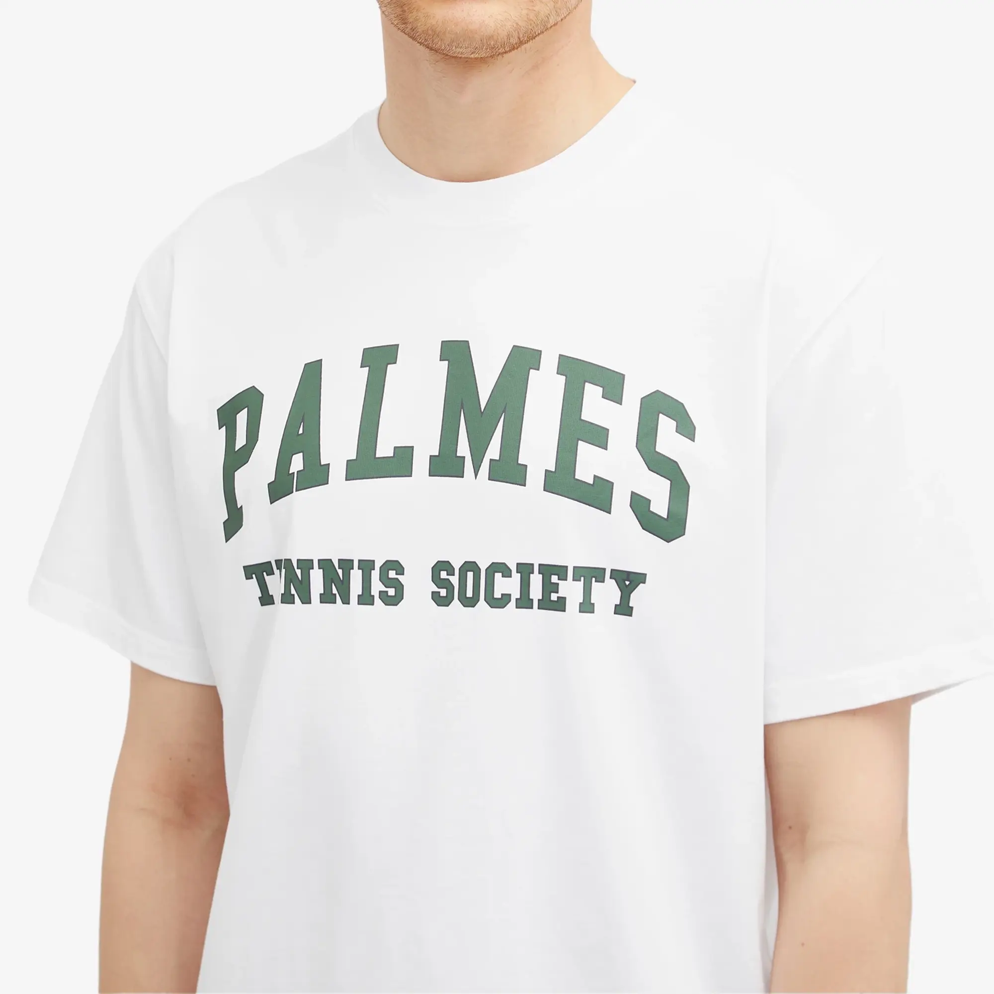 Palmes Men's Ivan Collegiate T-Shirt White/Green