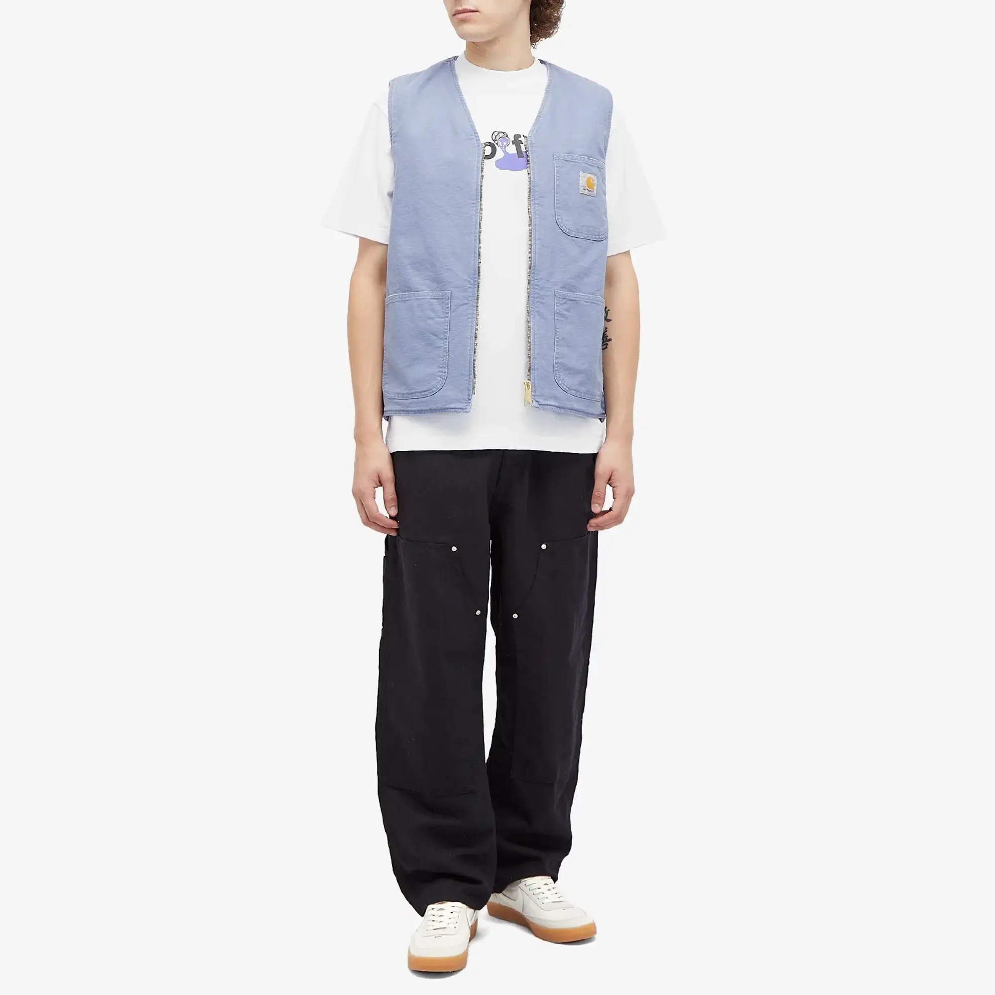 Lo-Fi Men's Paint Logo T-Shirt White