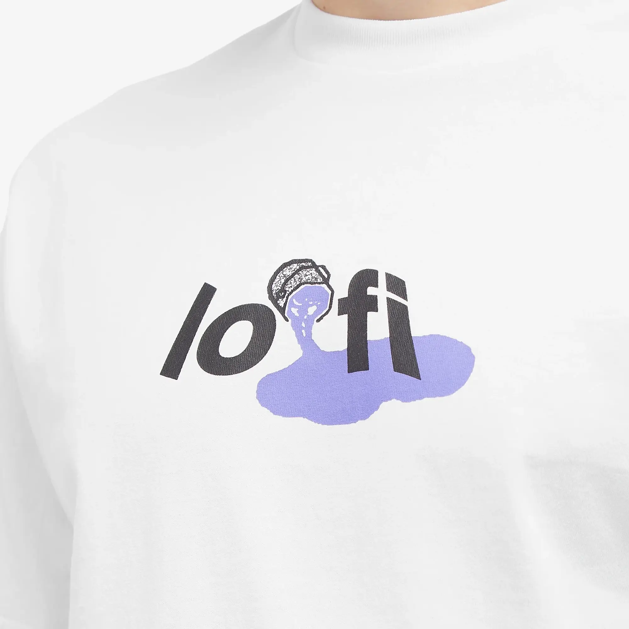 Lo-Fi Men's Paint Logo T-Shirt White