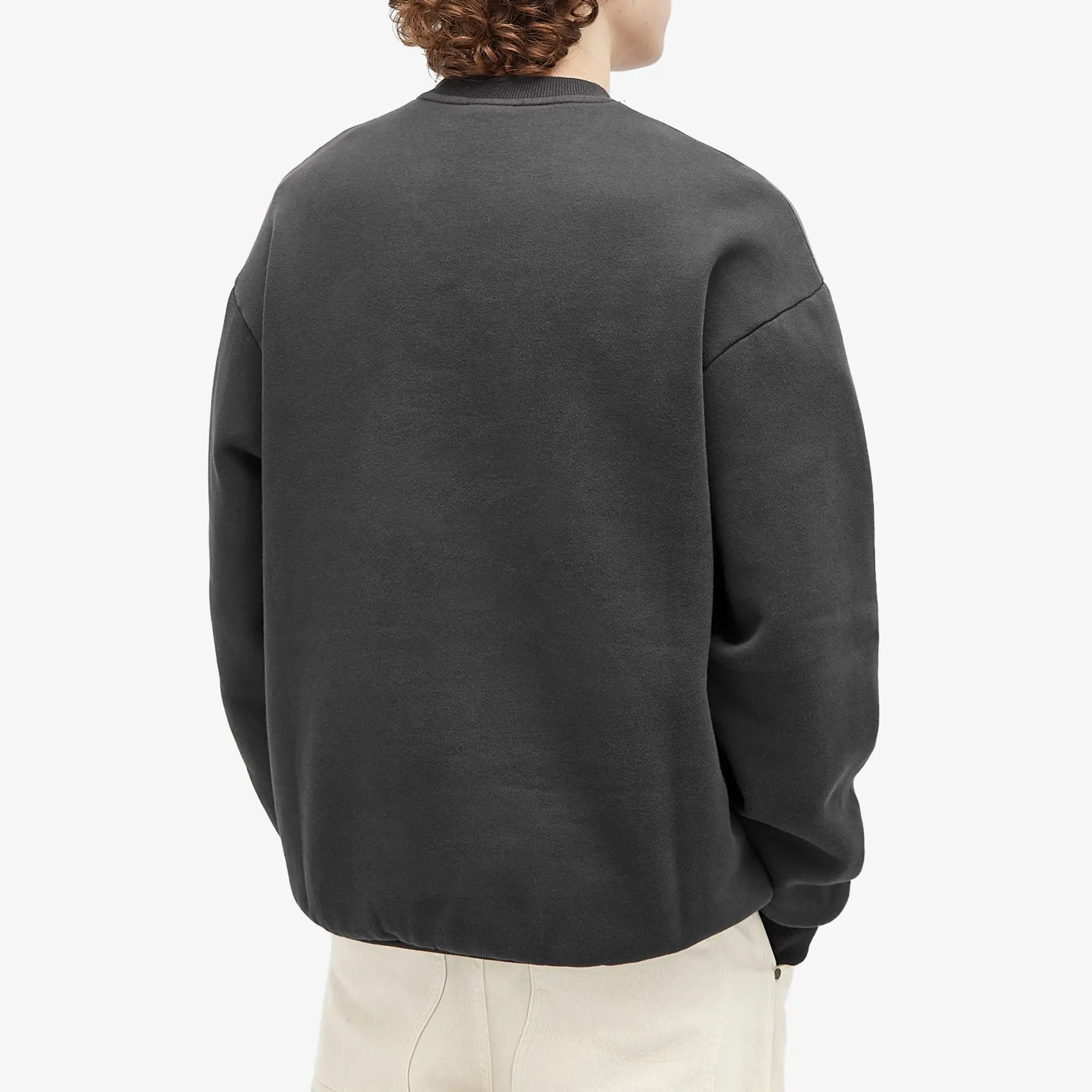 Lo-Fi Men's Identification Crew Sweatshirt Washed Black