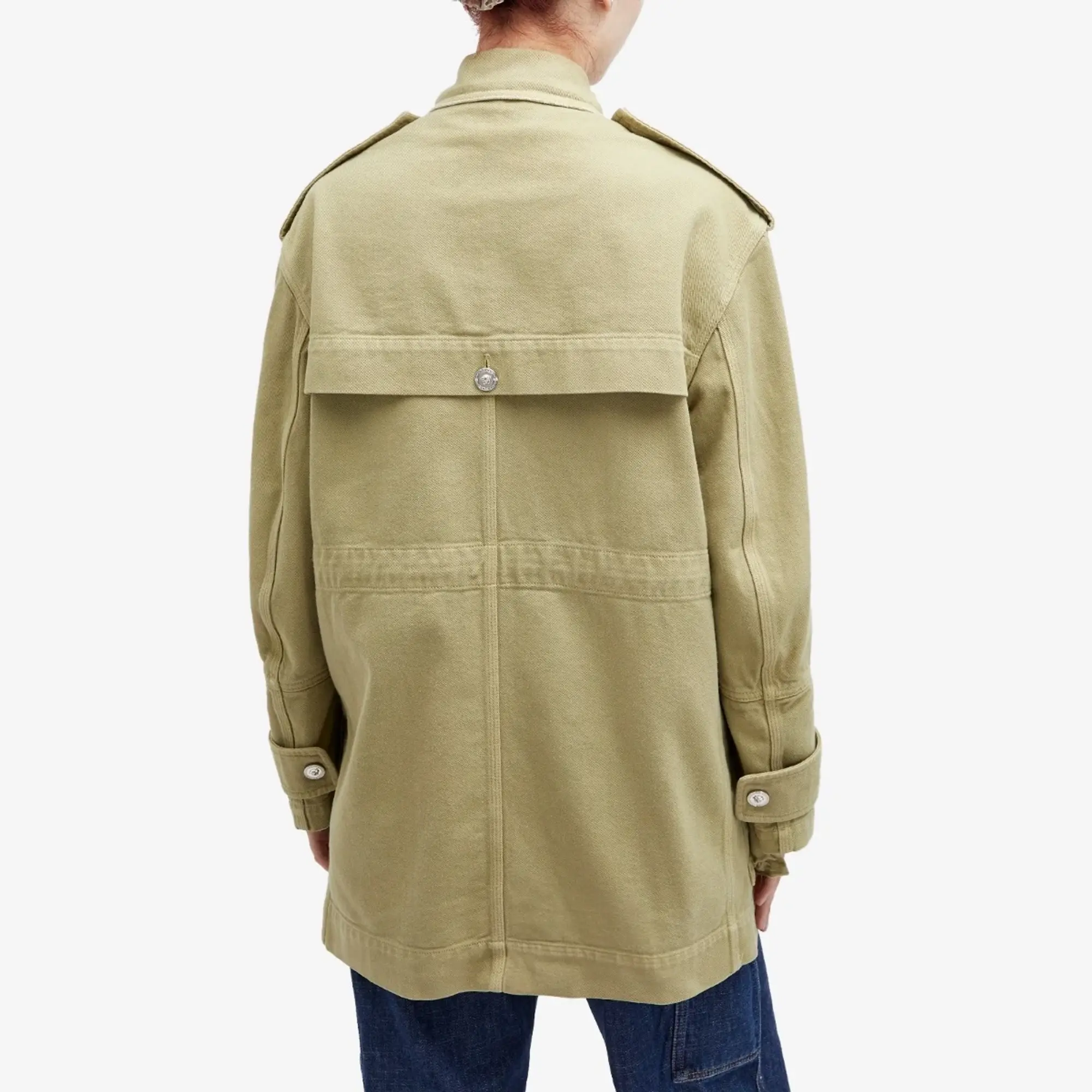 Versace Women's Denim Jacket Taupe