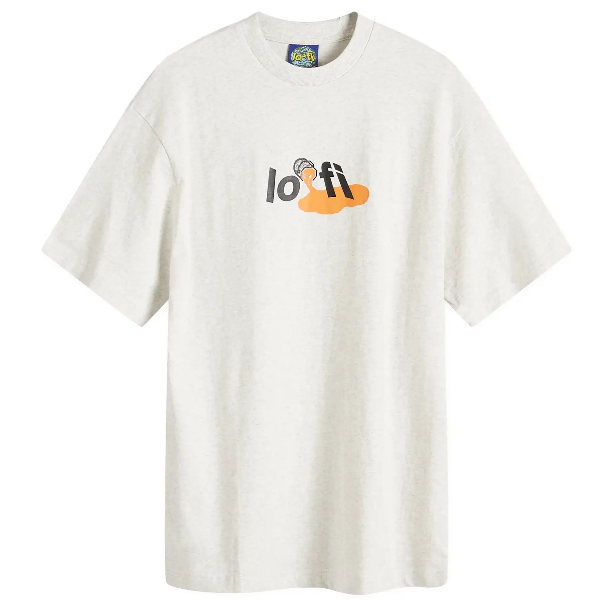 Lo-Fi Men's Paint Logo T-Shirt Ash