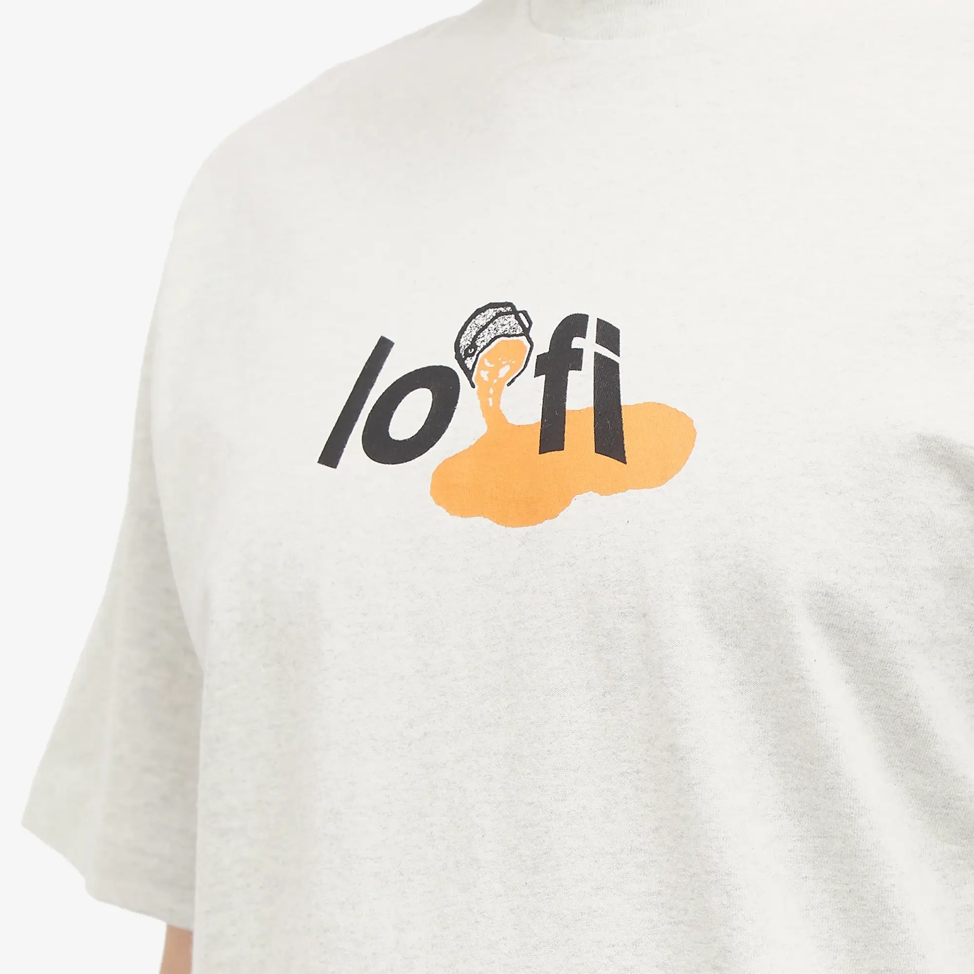 Lo-Fi Men's Paint Logo T-Shirt Ash