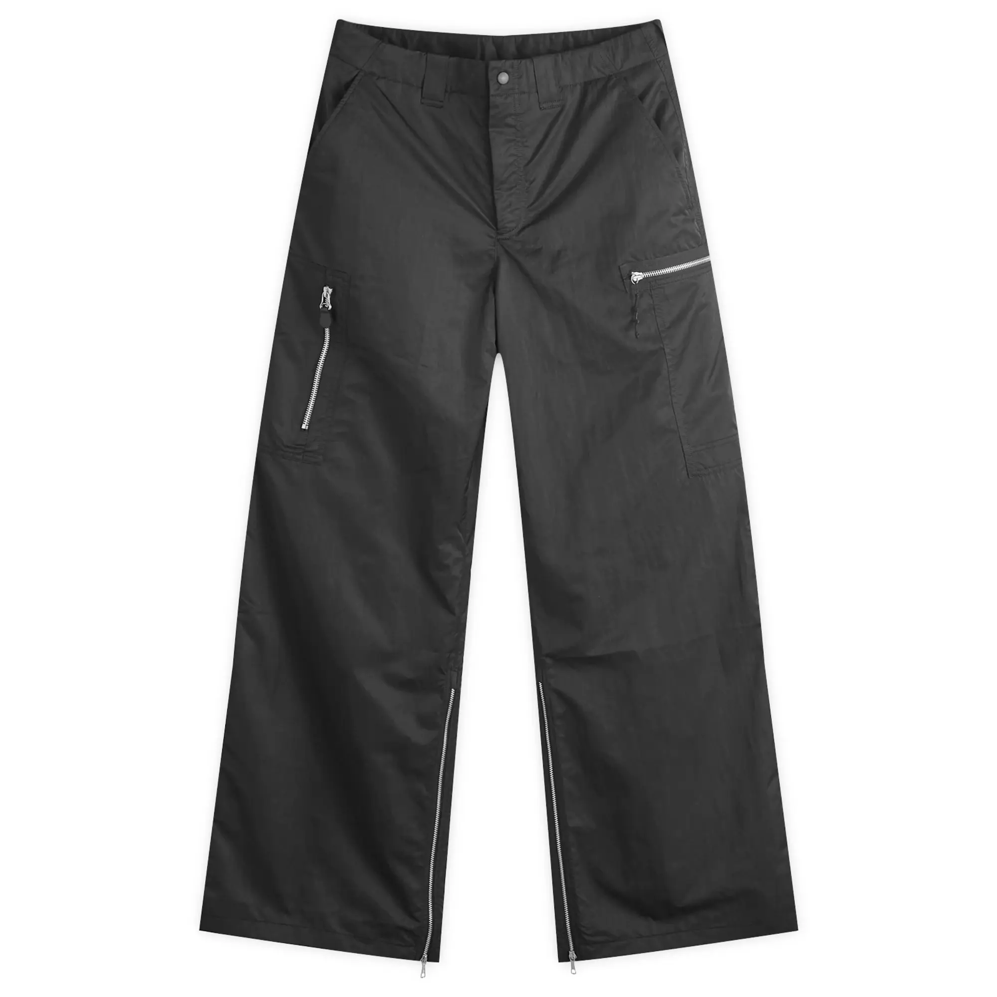 Our Legacy Men's Tactical Sateen Cargo Pants Black High Gloss Sateen