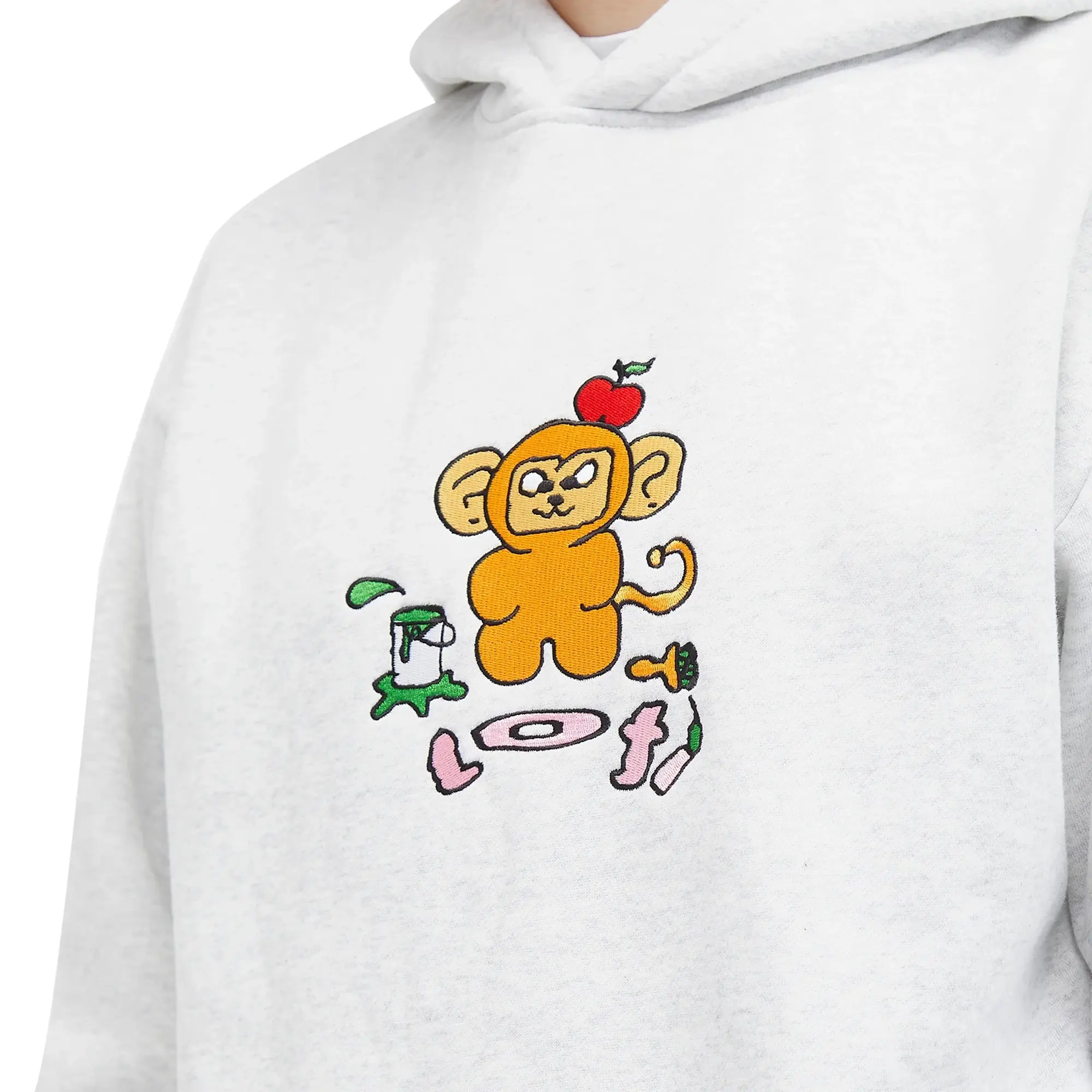 Lo-Fi Men's Art Monkey Hoodie Ash