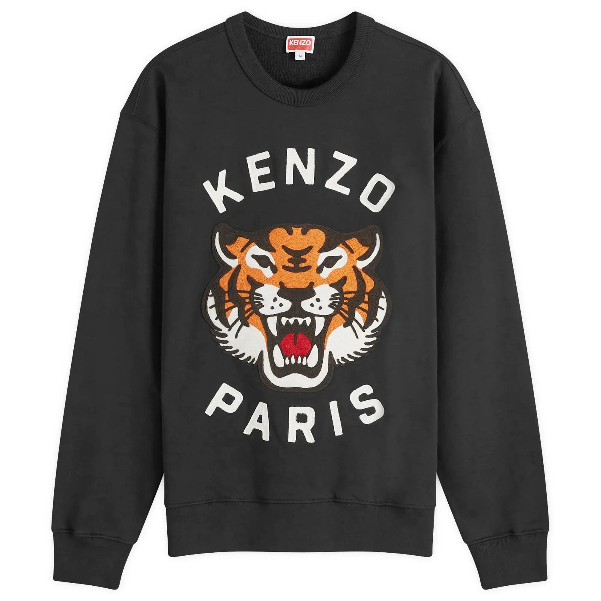 Kenzo Lucky Tiger Oversize Sweat Men Sweatshirts Silver