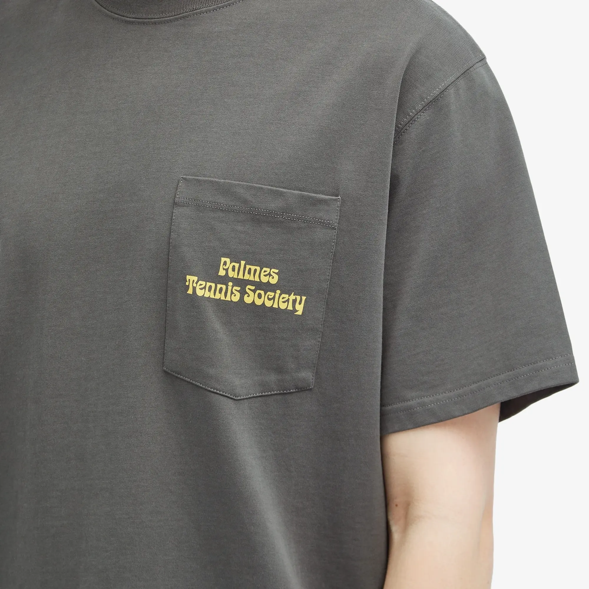 Palmes Men's Fifth Pocket T-Shirt Charcoal