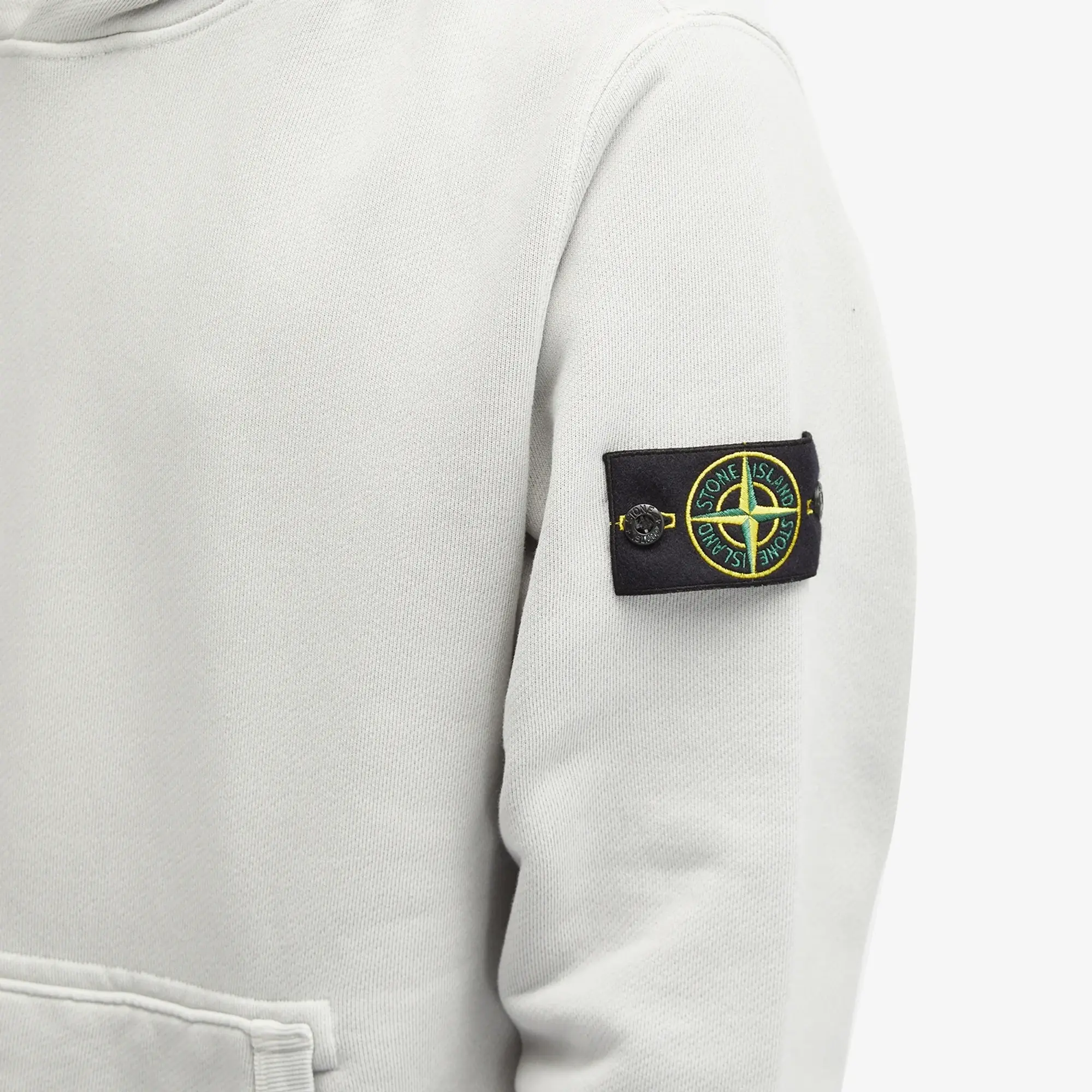 Stone Island Men's Diagonal Fleece Old Effect Hoodie Grey