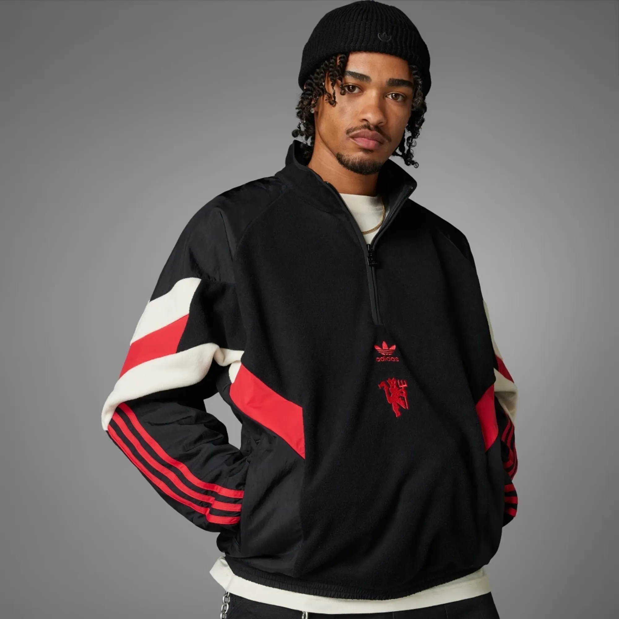 MANCESTER UNITED FLEECE SET UP マンチェスター adidas Manchester United Originals Polar Fleece Sweatshirt