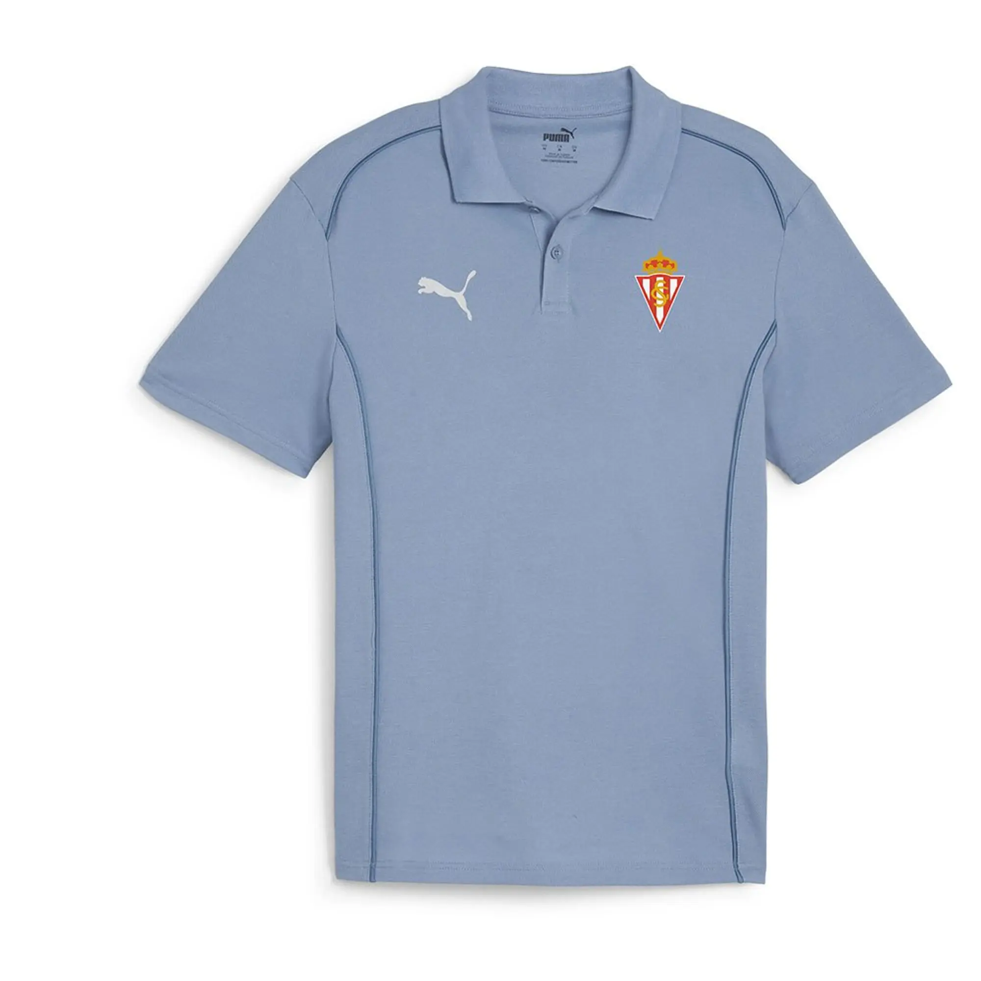 Puma Real Sporting De Gijón Team Final Casuals Short Sleeve Polo  XL -