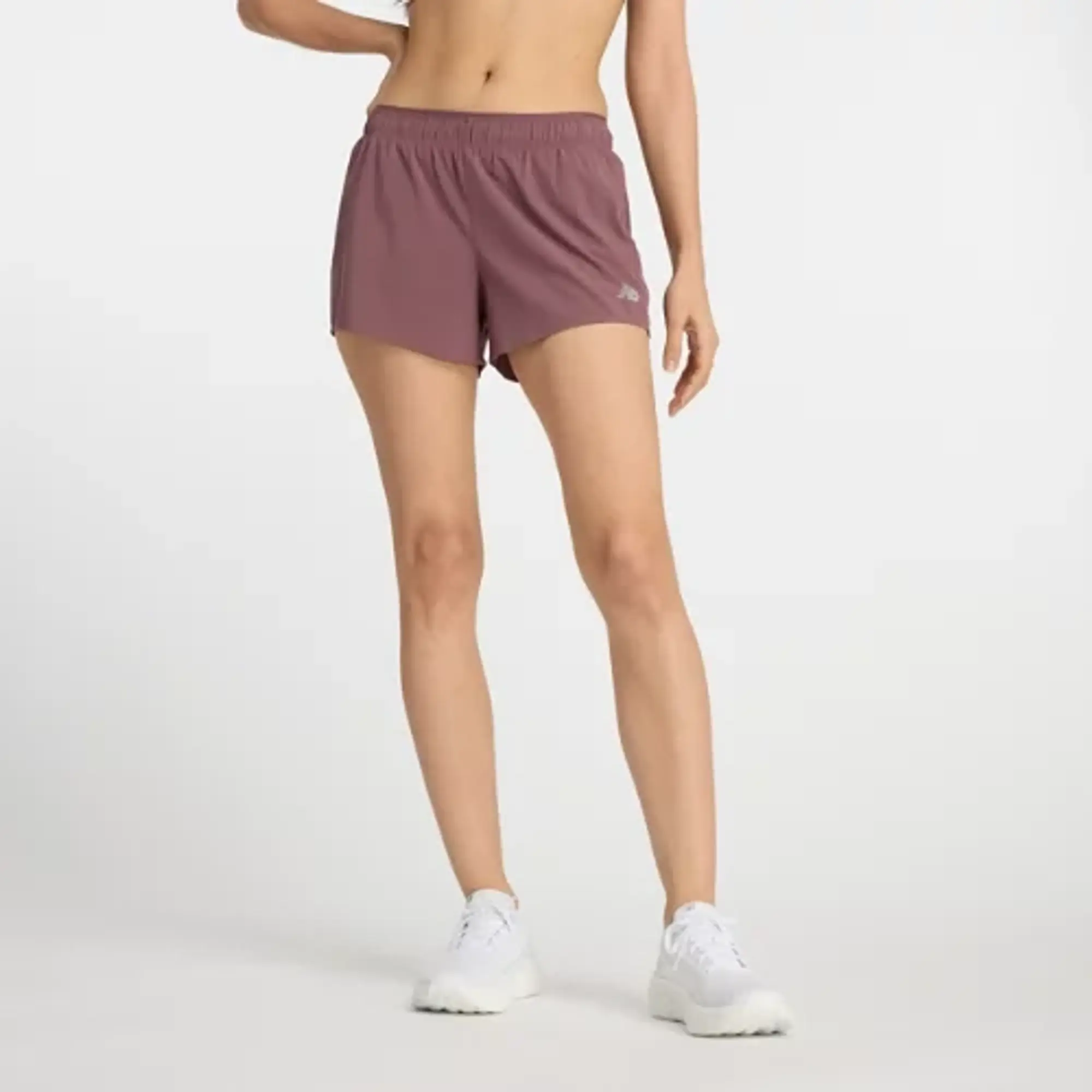 New Balance Women's RC Short 3 in Brown Polywoven