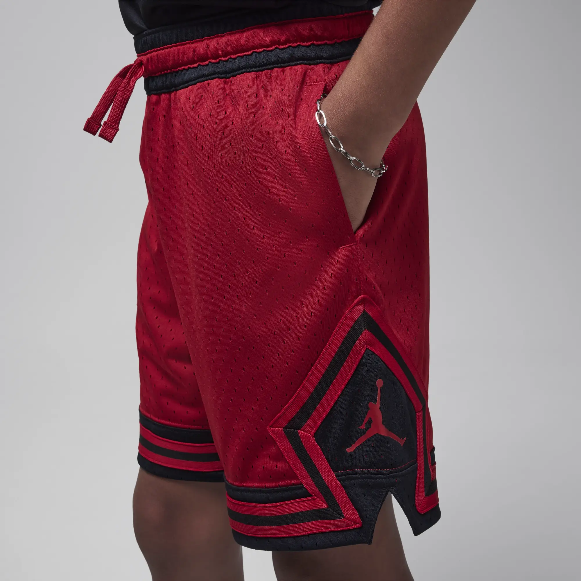 Nike Jordan Jordan Sport Older Kids' Dri-FIT Diamond Shorts - Red - Polyester