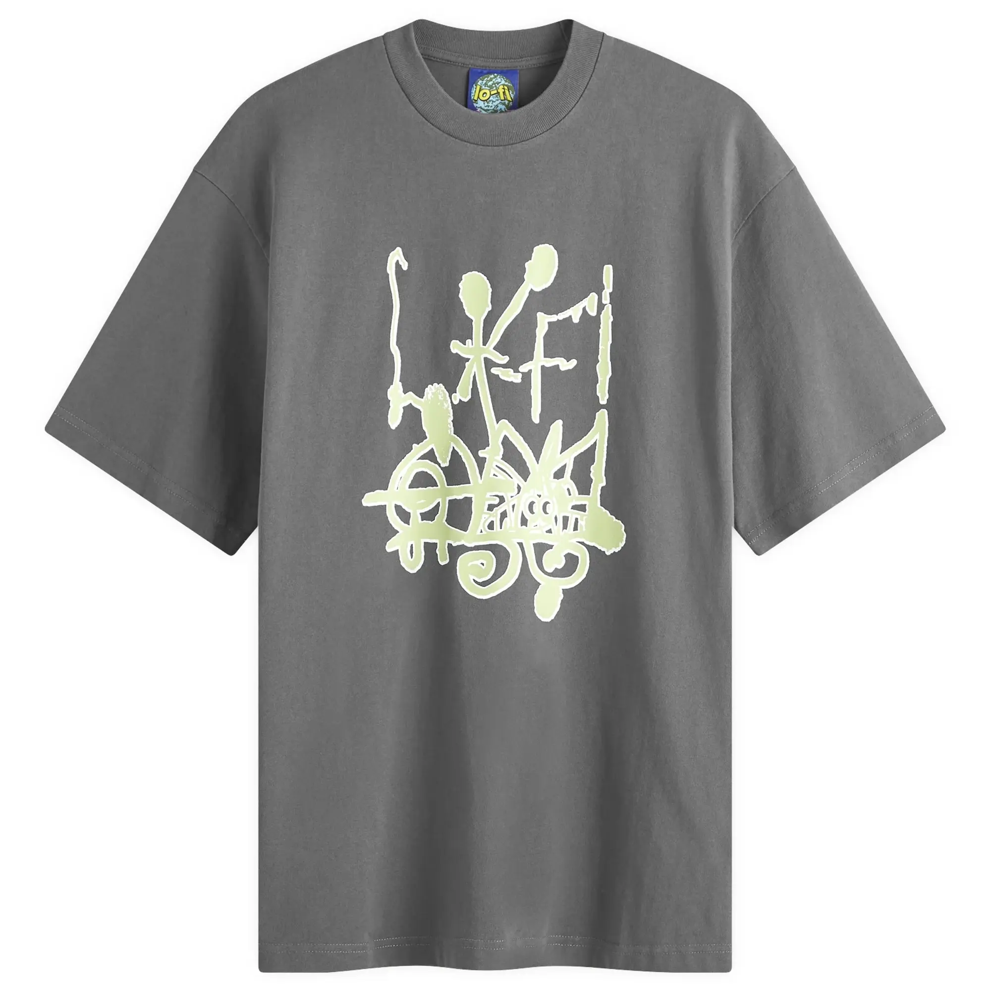 Lo-Fi Men's Emulsion T-Shirt Washed Black