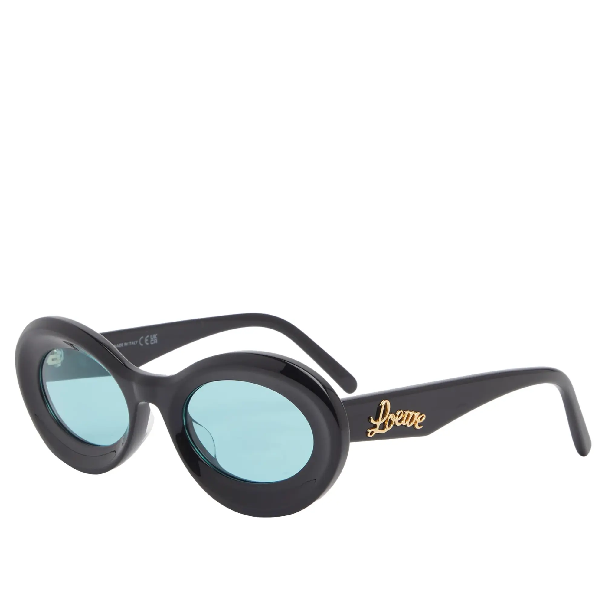 Loewe Eyewear Loewe Paula's Ibiza Loop Sunglasses Shiny Black/Blue