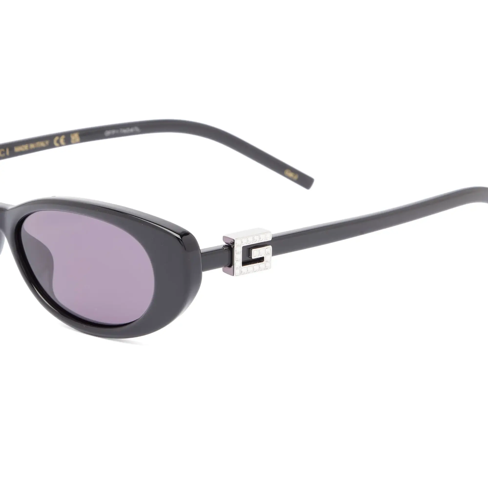 Gucci Women's G String Sunglasses Black/Grey