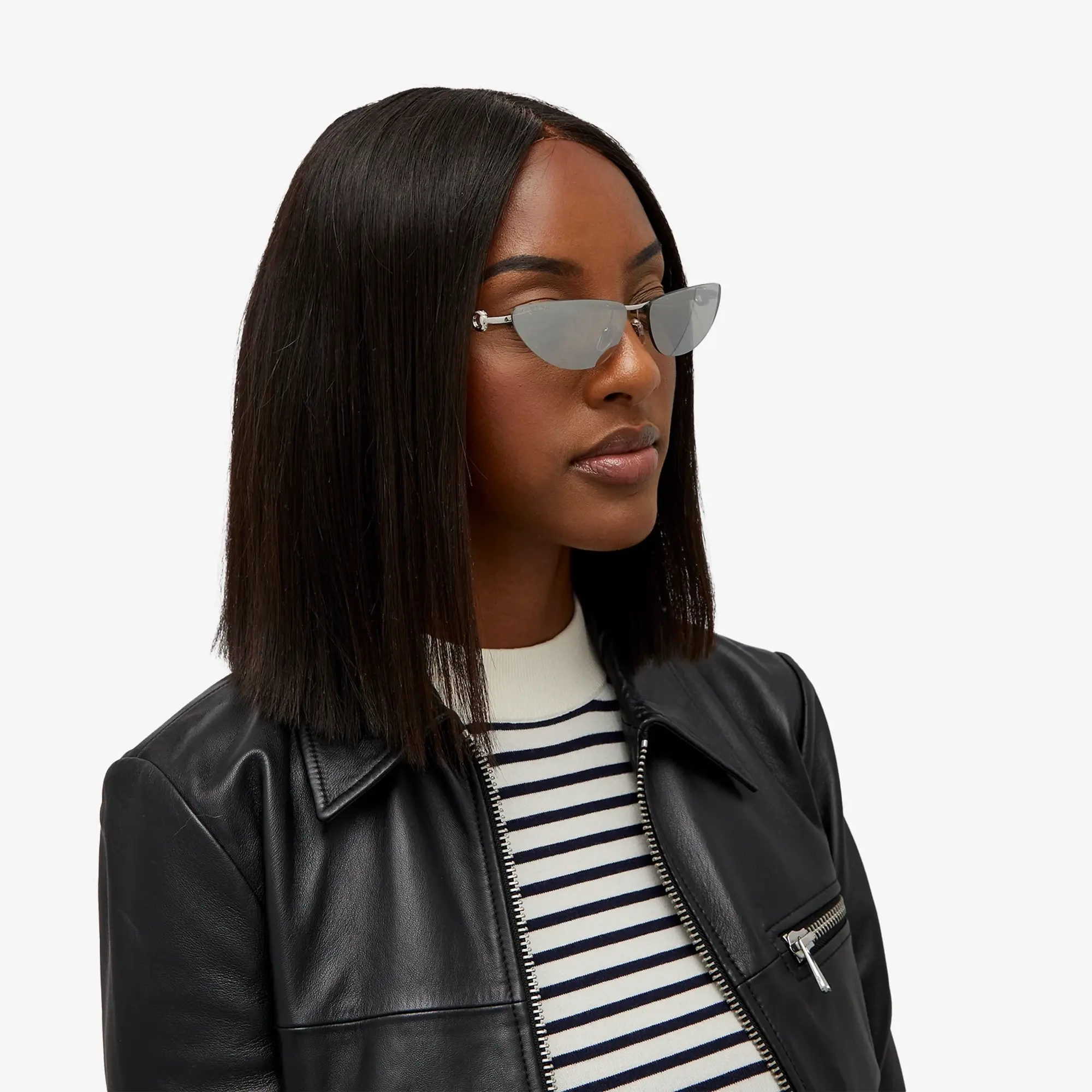 Gucci Women's Horsebit Top Bar Sunglasses Silver/Grey