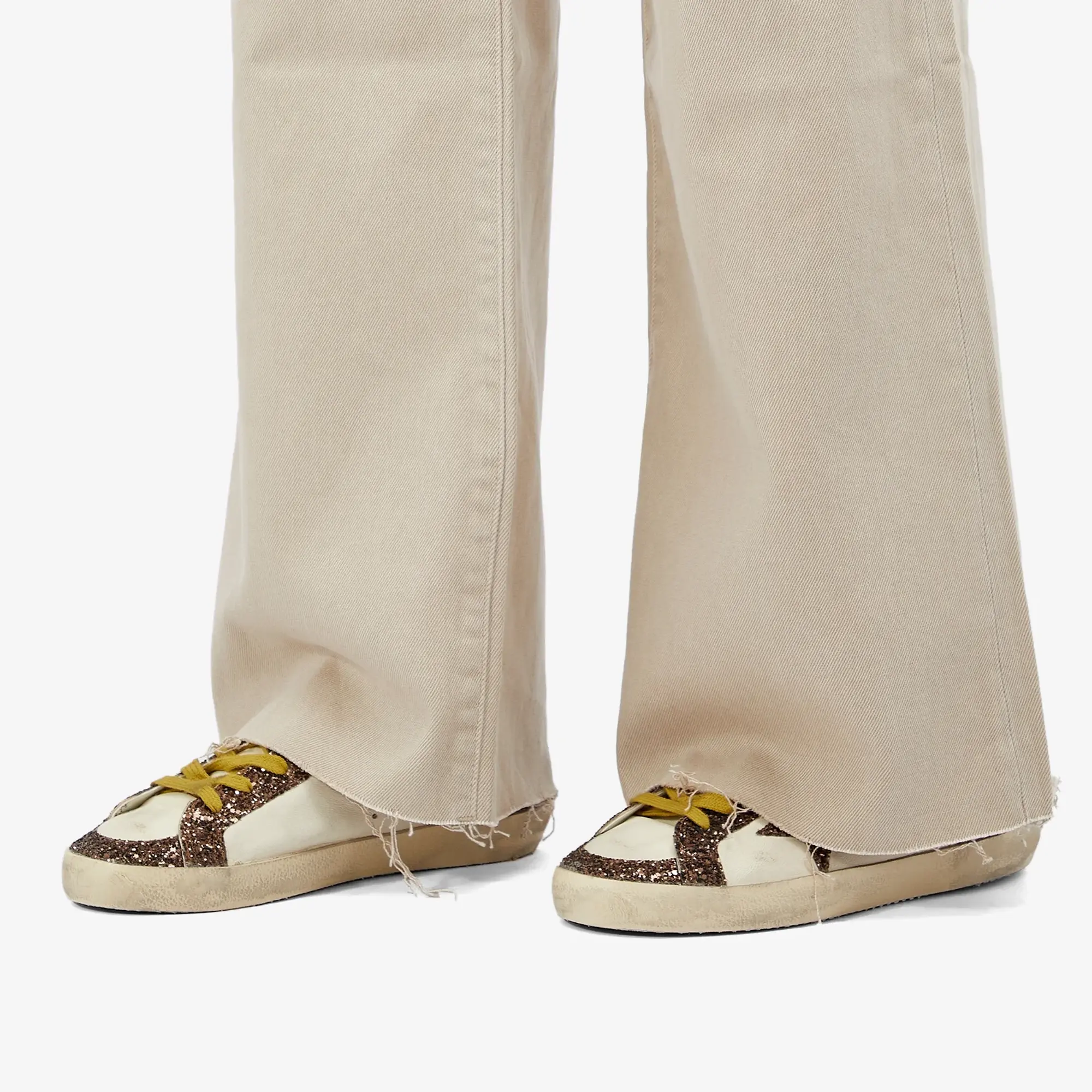 Golden Goose Women's Super Star Sneaker White/Brown