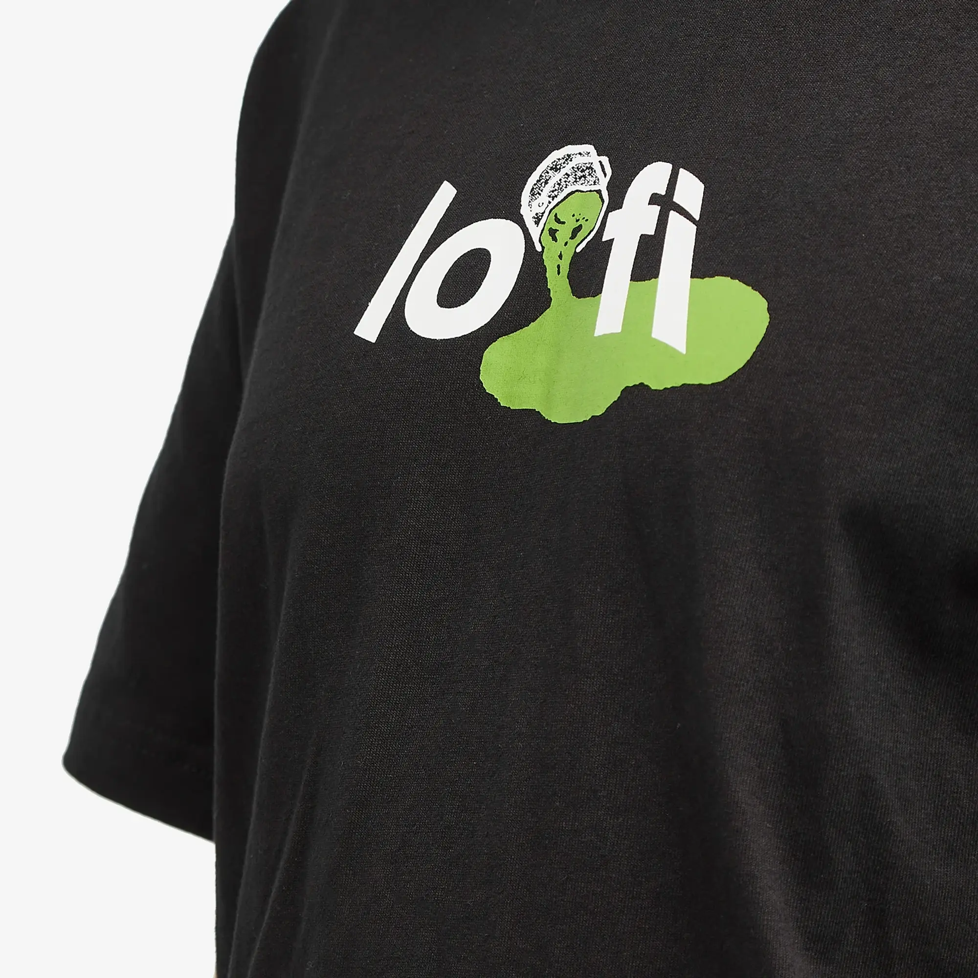 Lo-Fi Men's Paint Logo T-Shirt Black