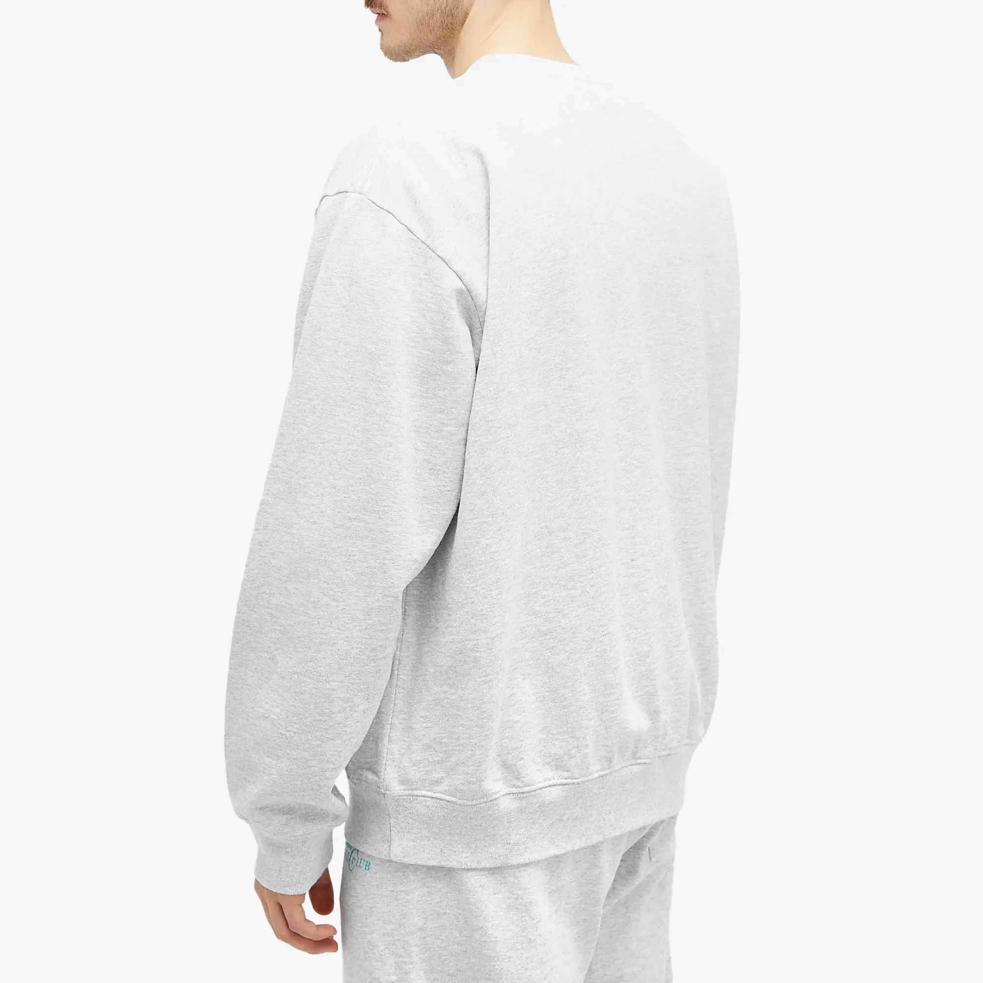 Sporty & Rich Emblem Sweatshirt Heather Grey/Caribbean