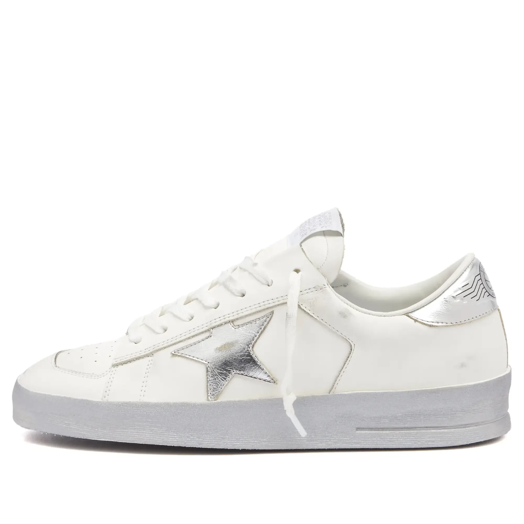 Golden Goose Women's Stardan Sneaker White/Silver