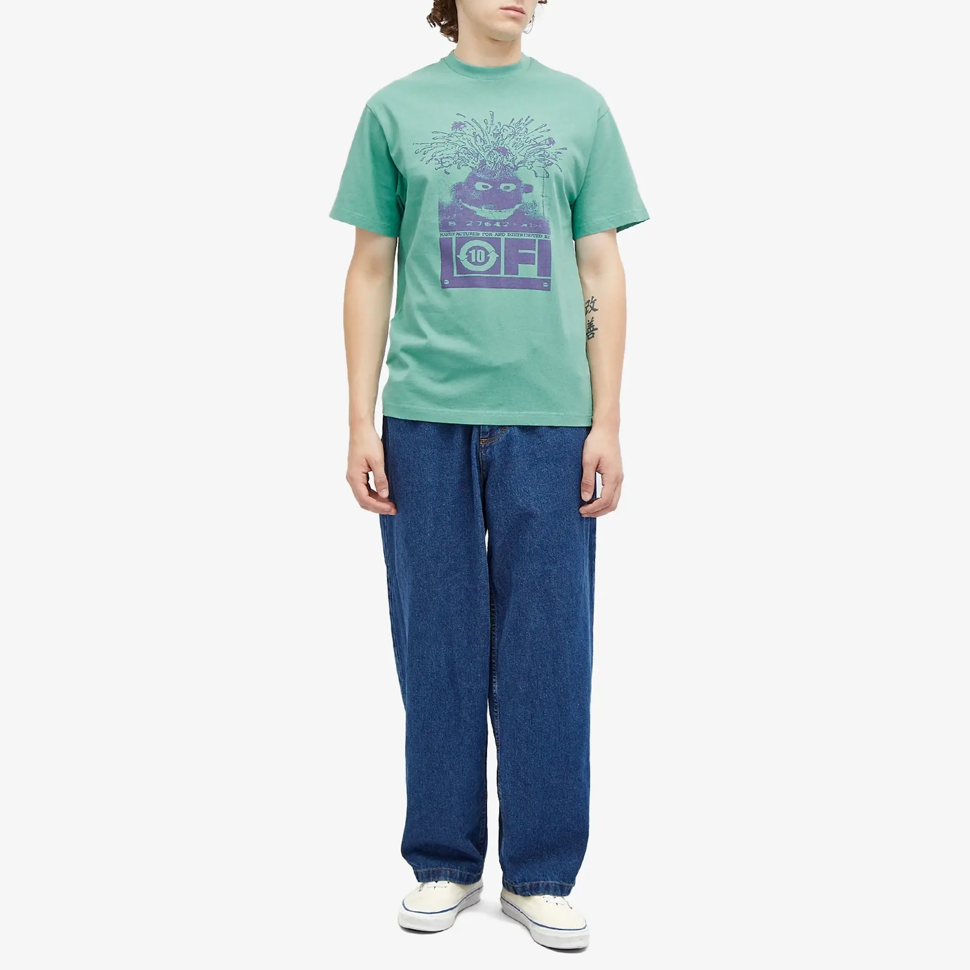 Lo-Fi Men's Grey Matter T-Shirt Washed Seafoam
