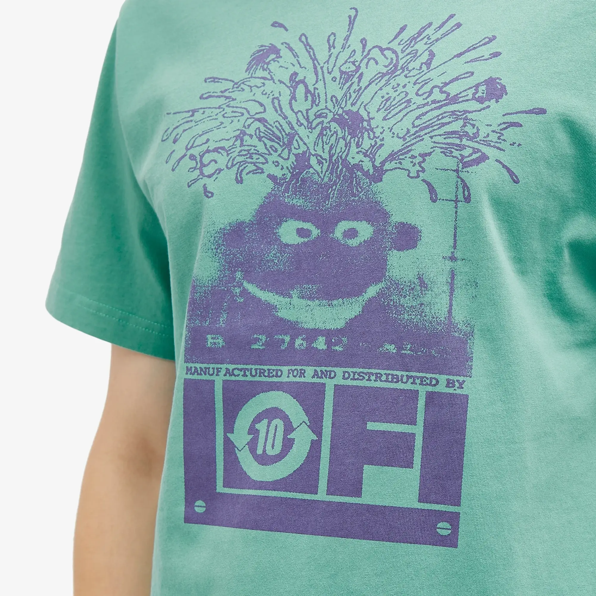 Lo-Fi Men's Grey Matter T-Shirt Washed Seafoam