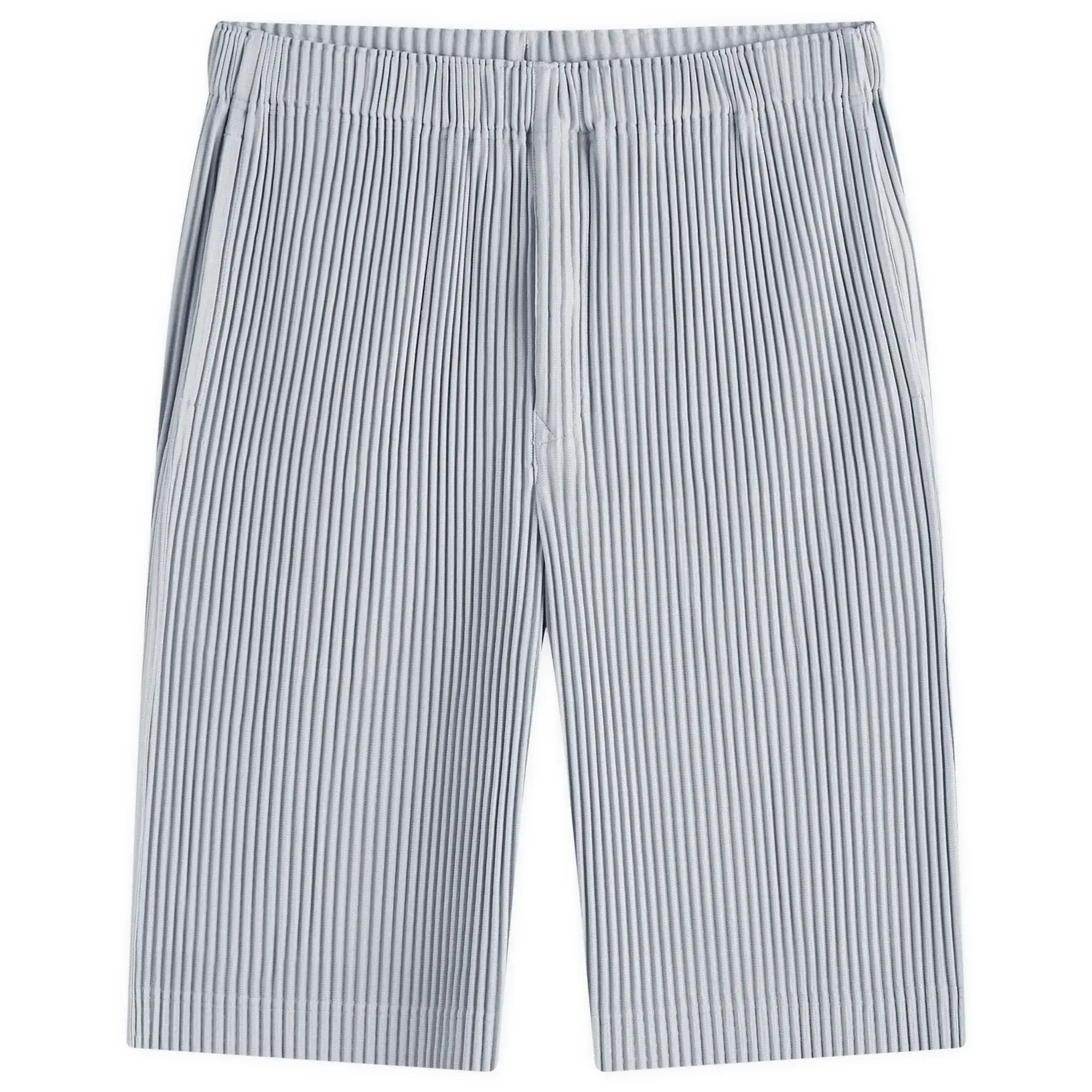 Homme Plissé Issey Miyake Men's Pleated Shorts Grey