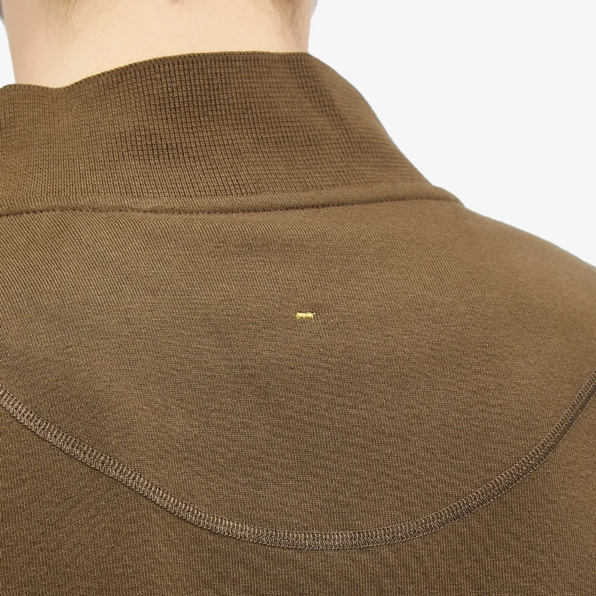 MHL by Margaret Howell Men's Thermal Mock Neck Sweatshirt Bark