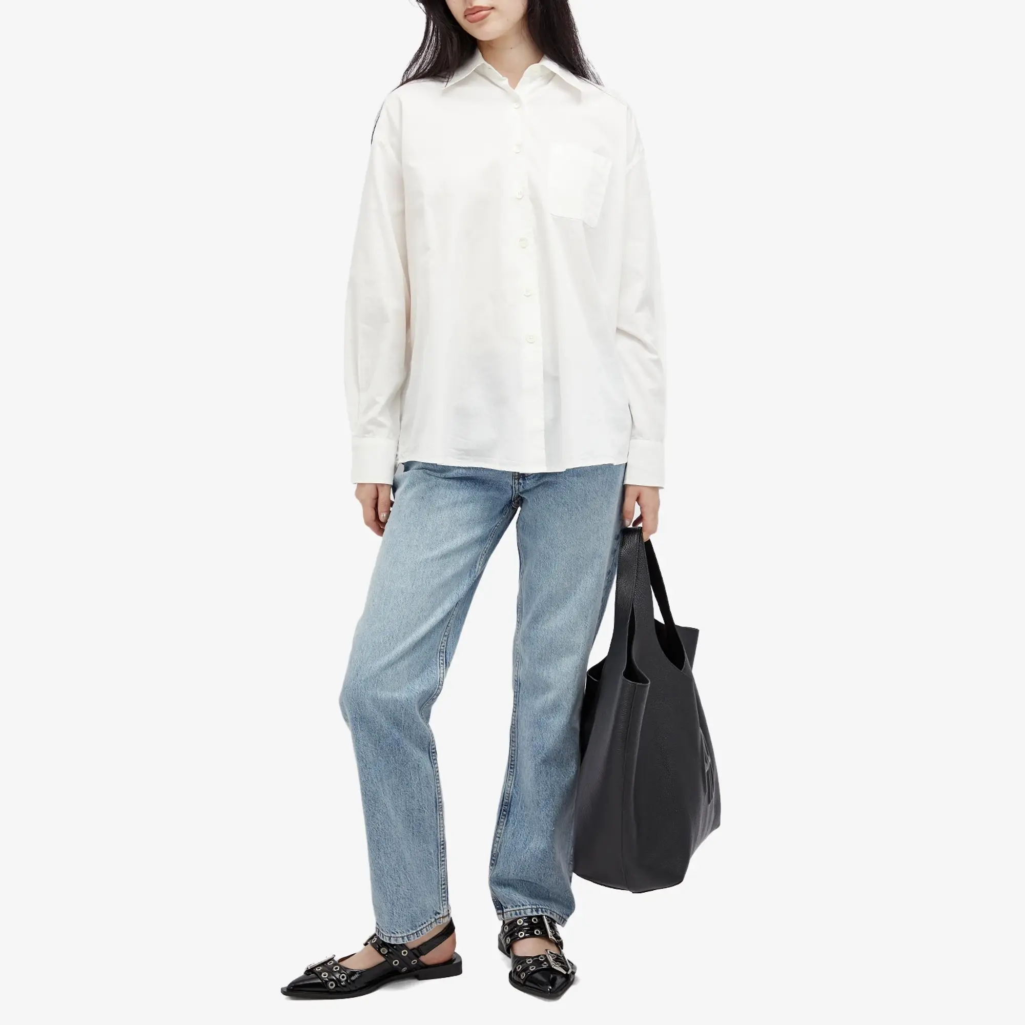 Anine Bing Women's Benson Jean Washed Blue