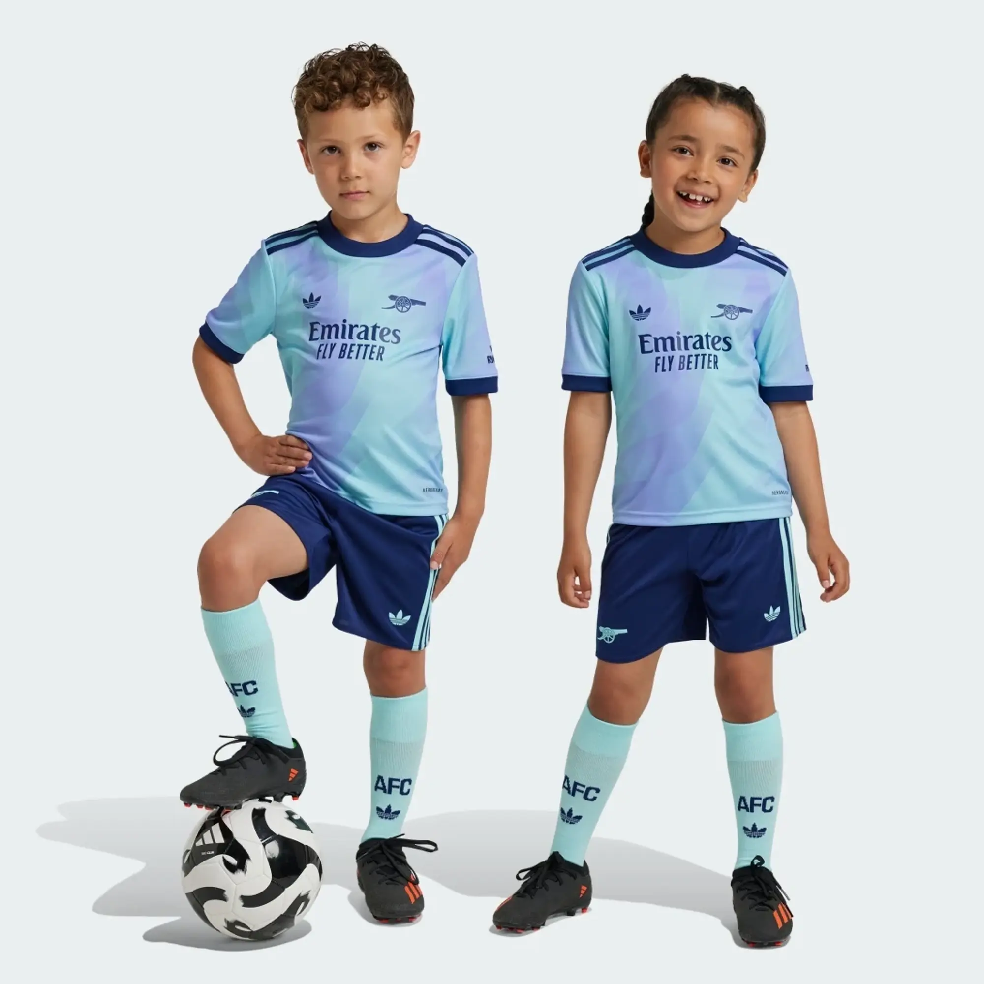 adidas Arsenal Kids SS Third Mini Kit 2024/25