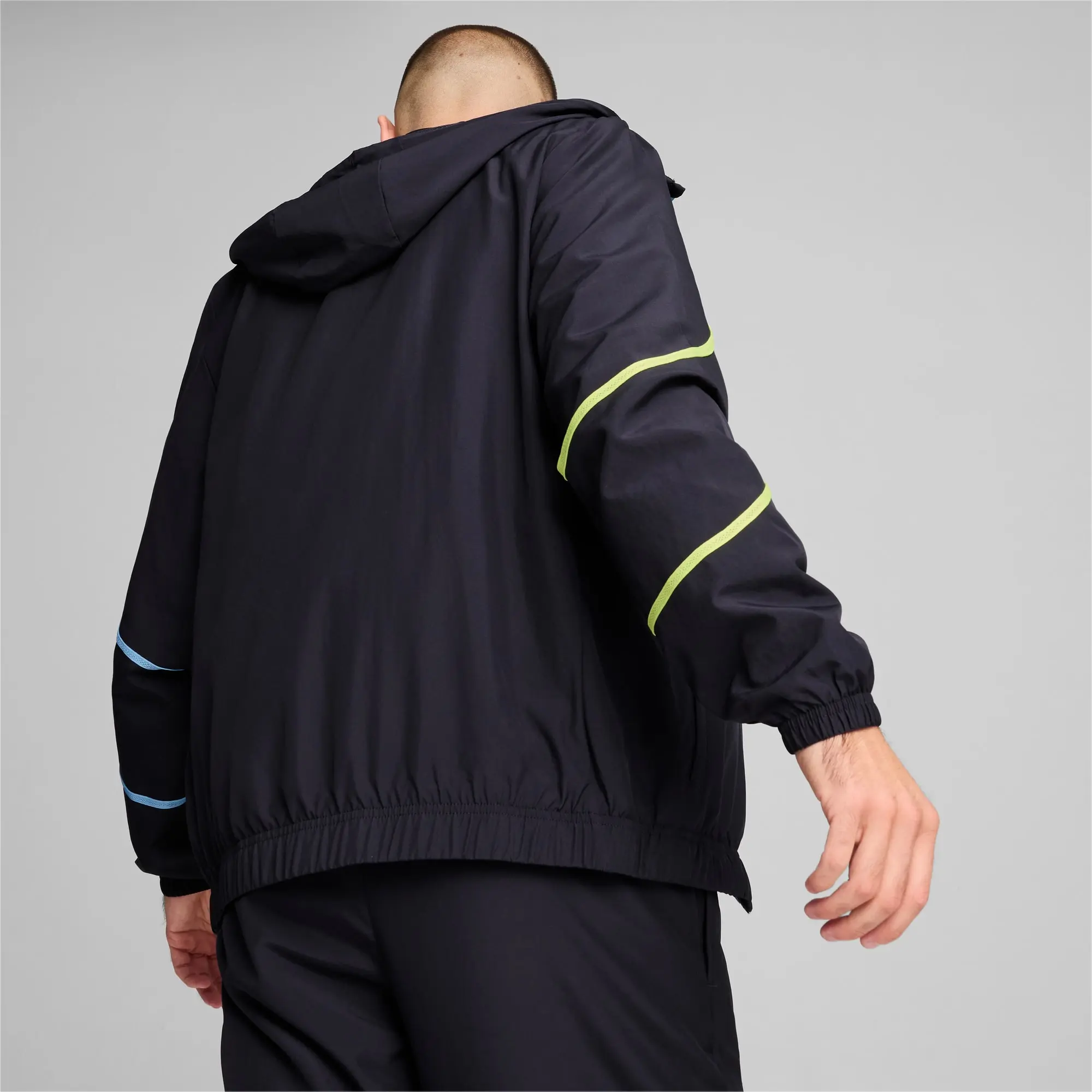 PUMA Manchester City Pre-Match Woven Jacket Men, Dark Blue