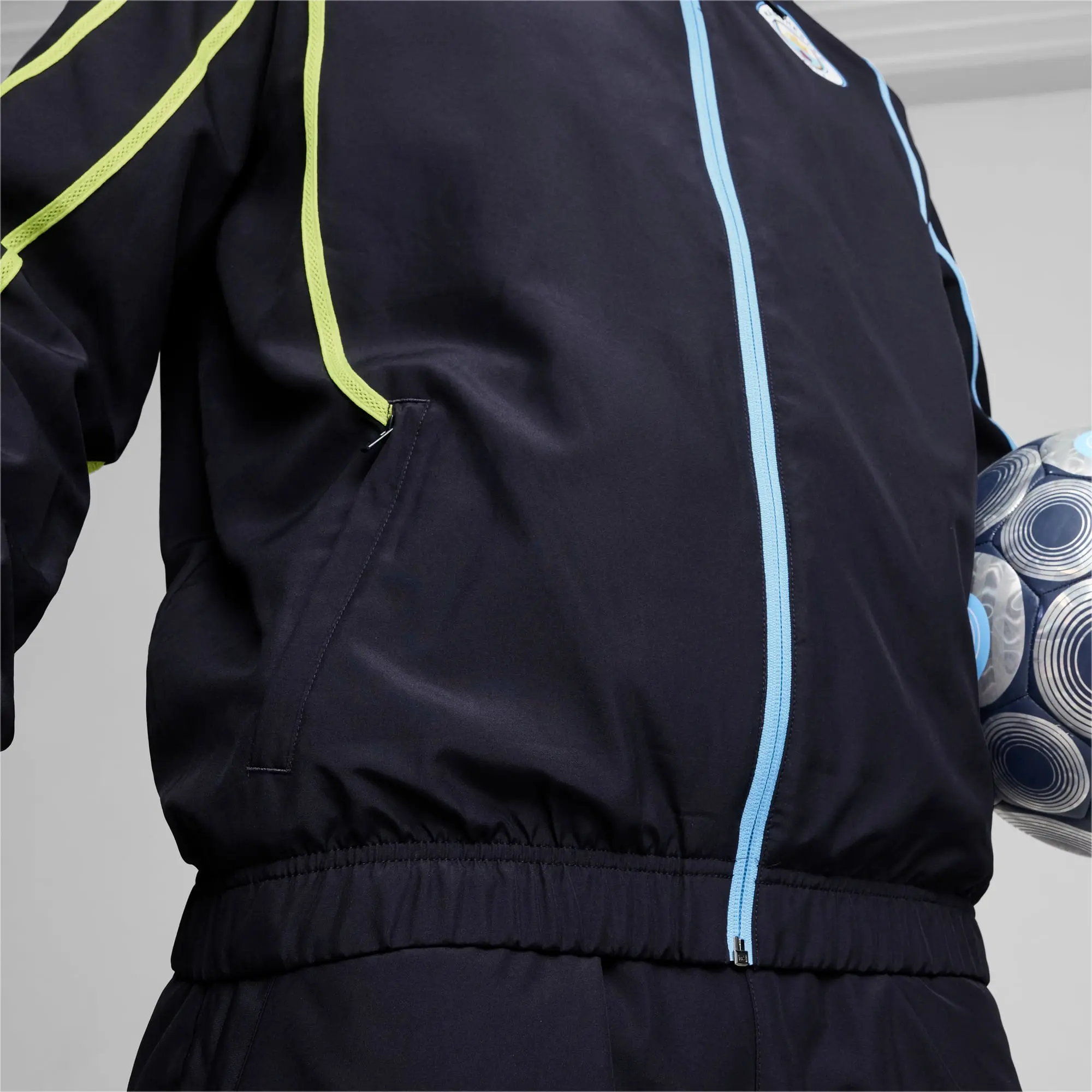 PUMA Manchester City Pre-Match Woven Jacket Men, Dark Blue