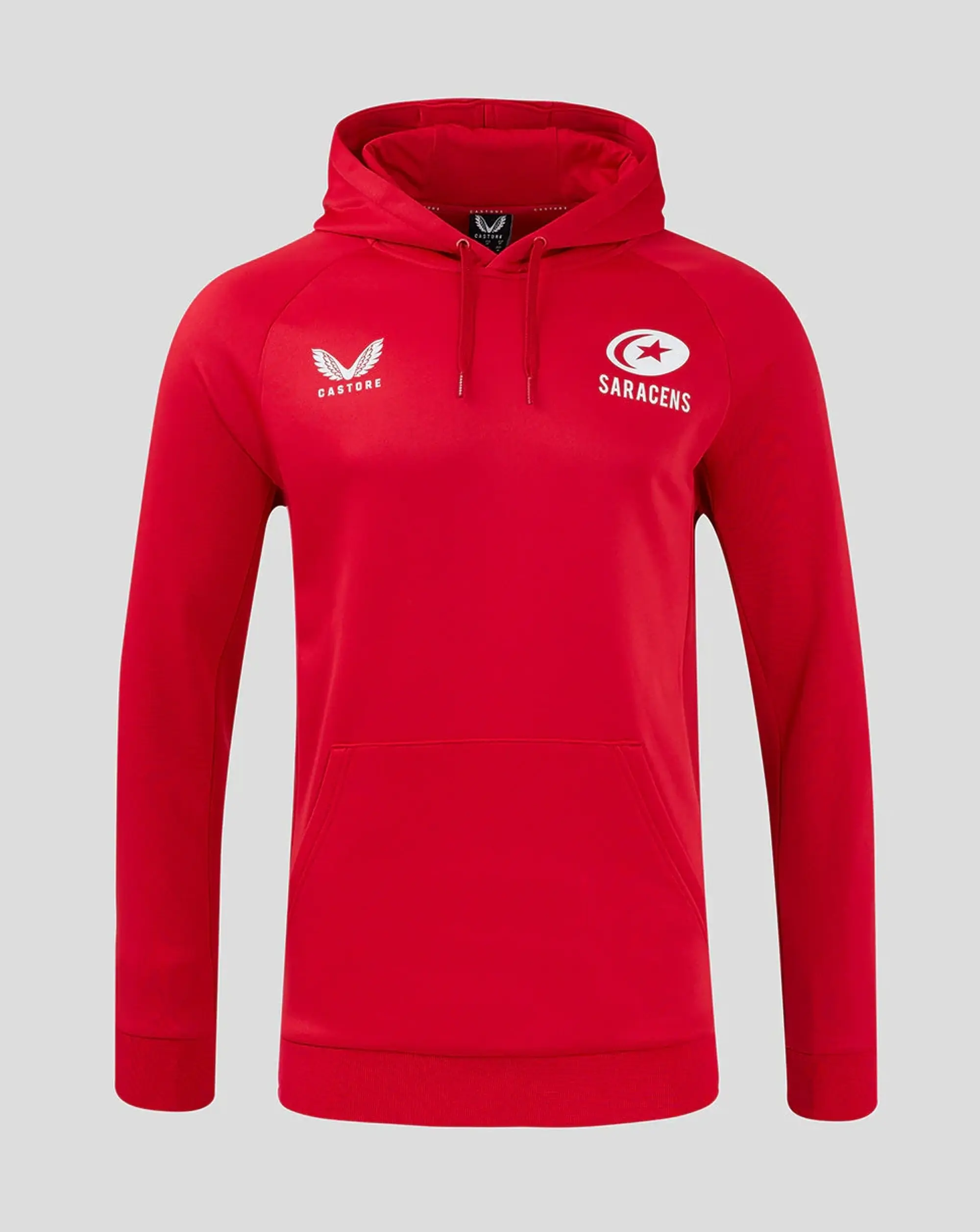 Castore Saracens Men's 24/25 Training Overhead Hoody - Red
