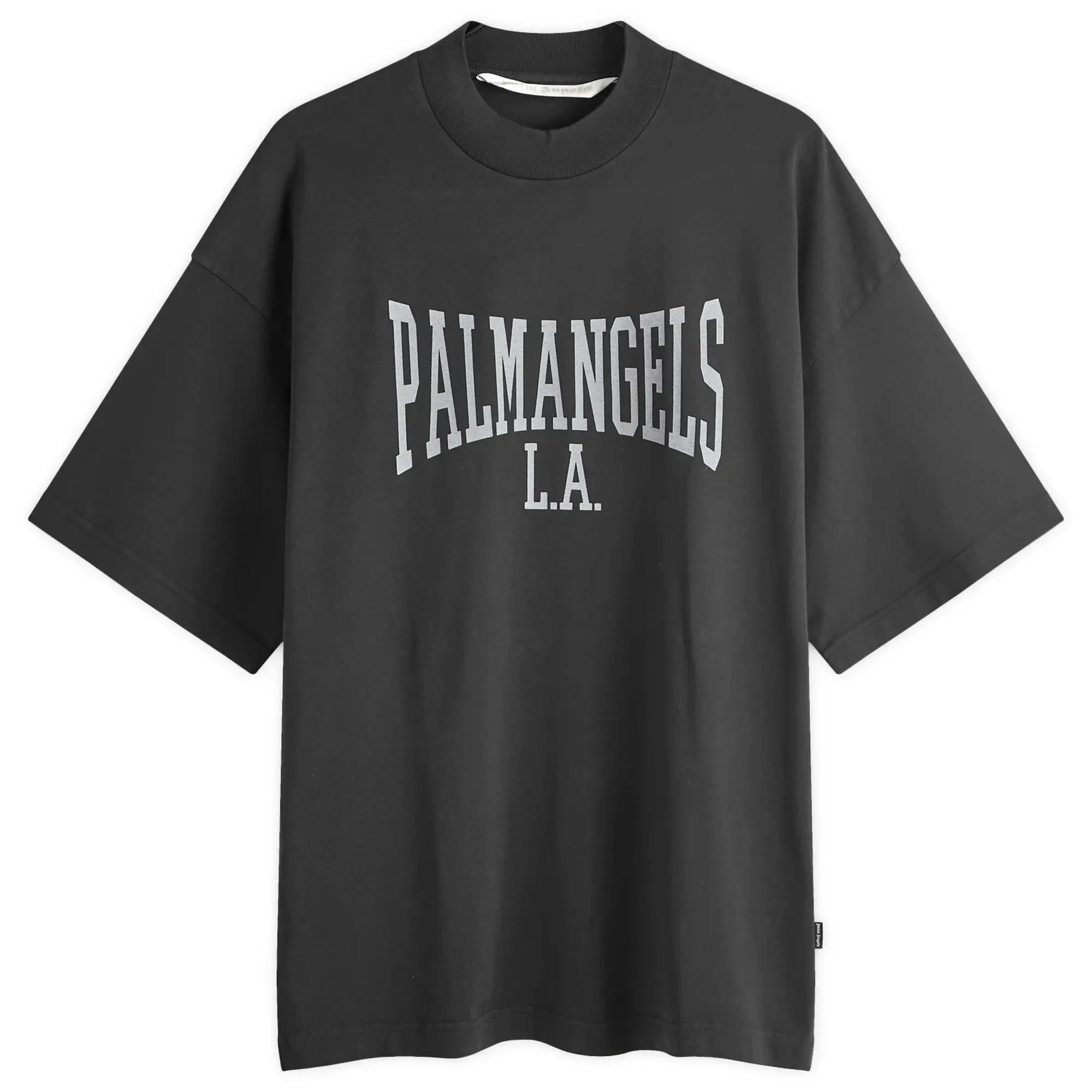 Palm Angels Women's College Loose T-Shirt Black/Grey